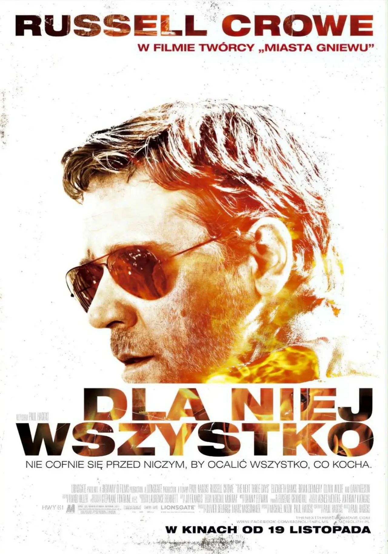 Plakat filmowy "Dla niej wszystko"