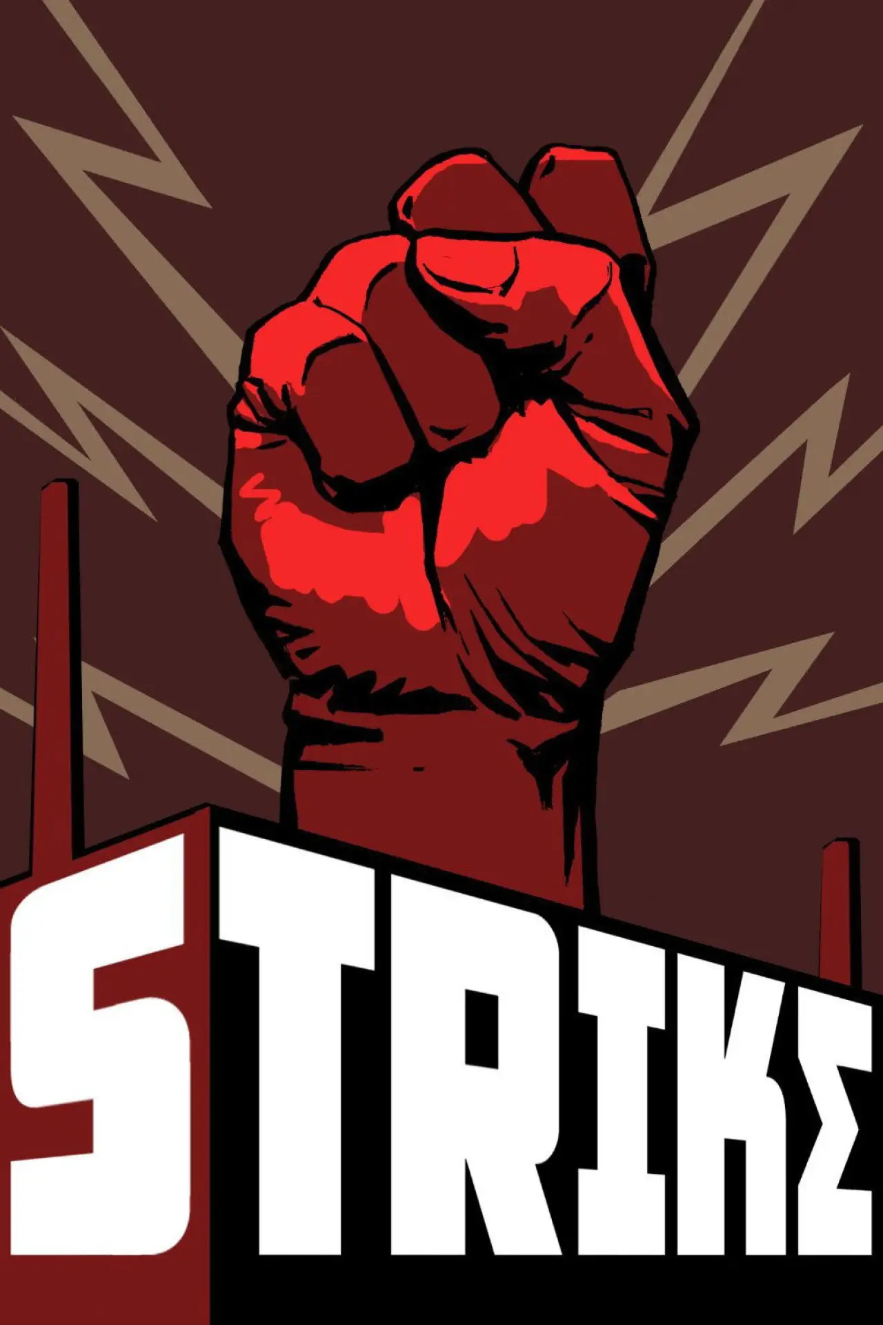 Plakat filmowy "Strajk"