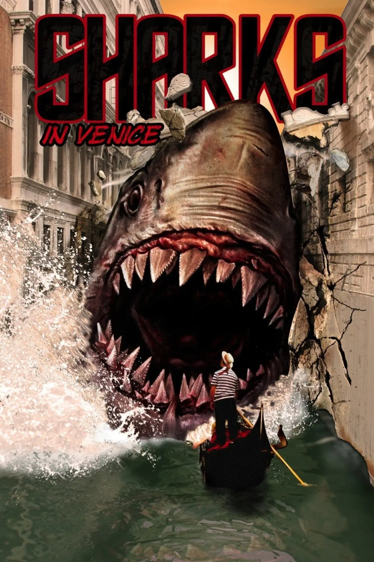 Plakat filmowy "Rekin w Wenecji"