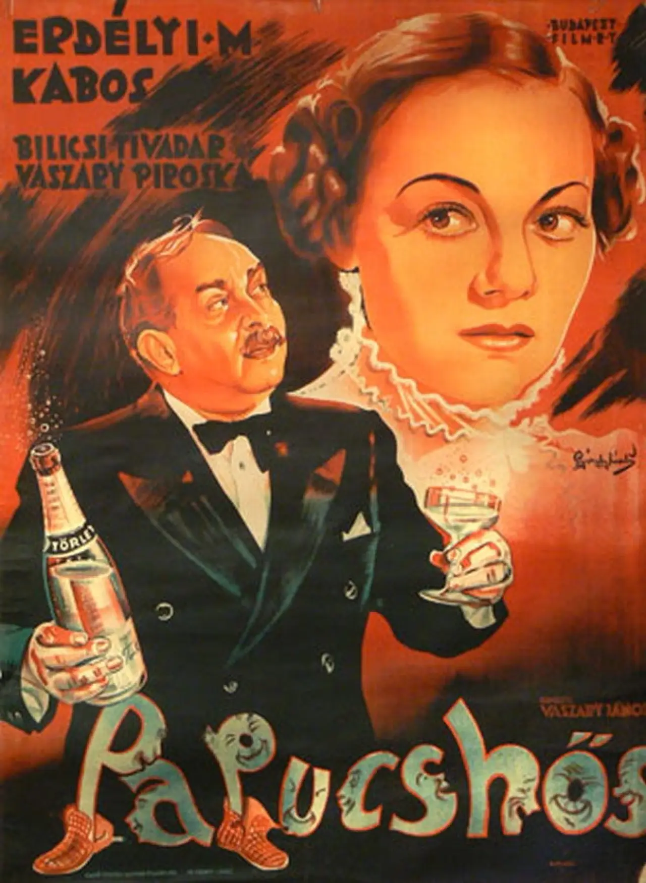 Plakat filmowy "A papucshős"