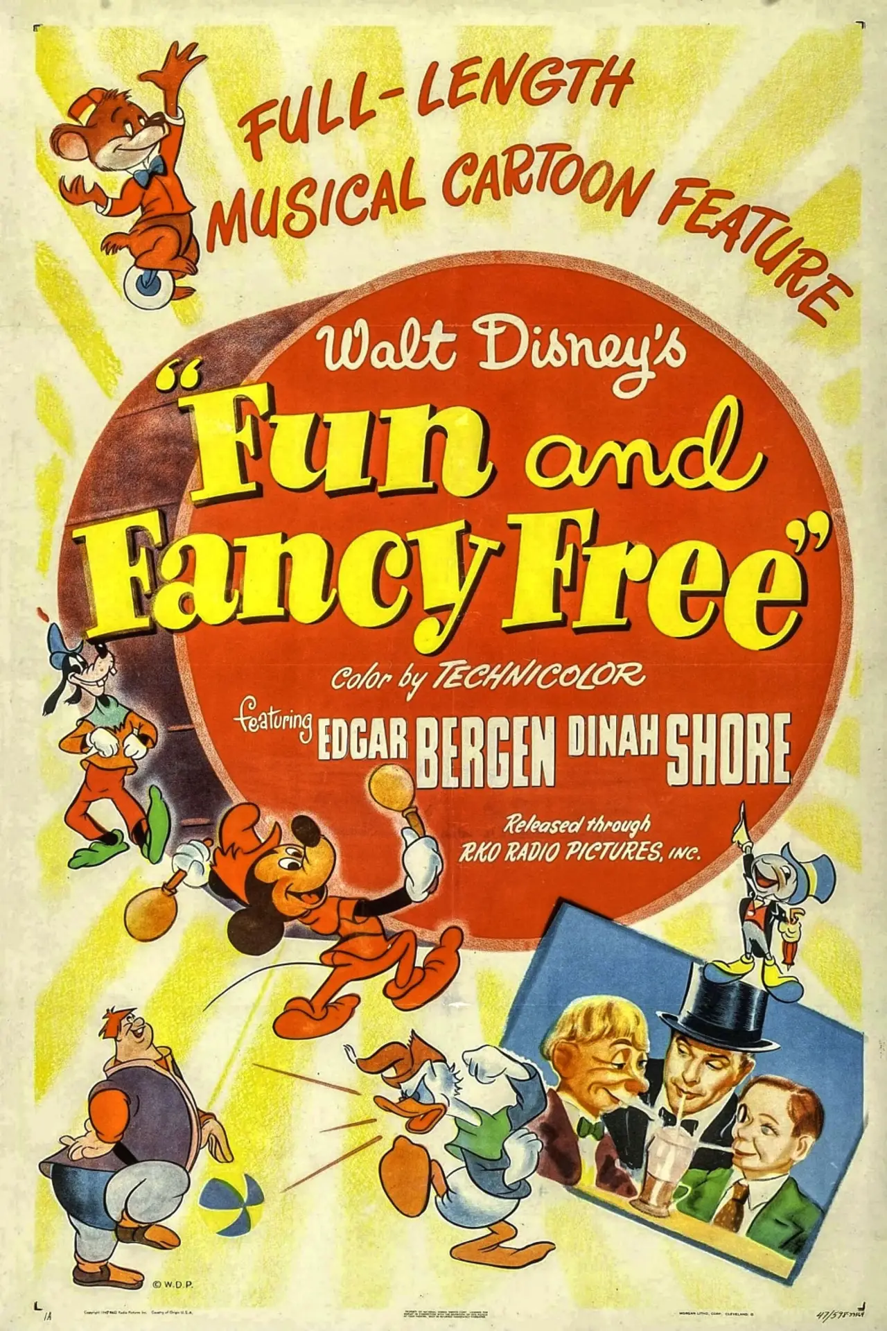 Plakat filmowy "Fun and Fancy Free"