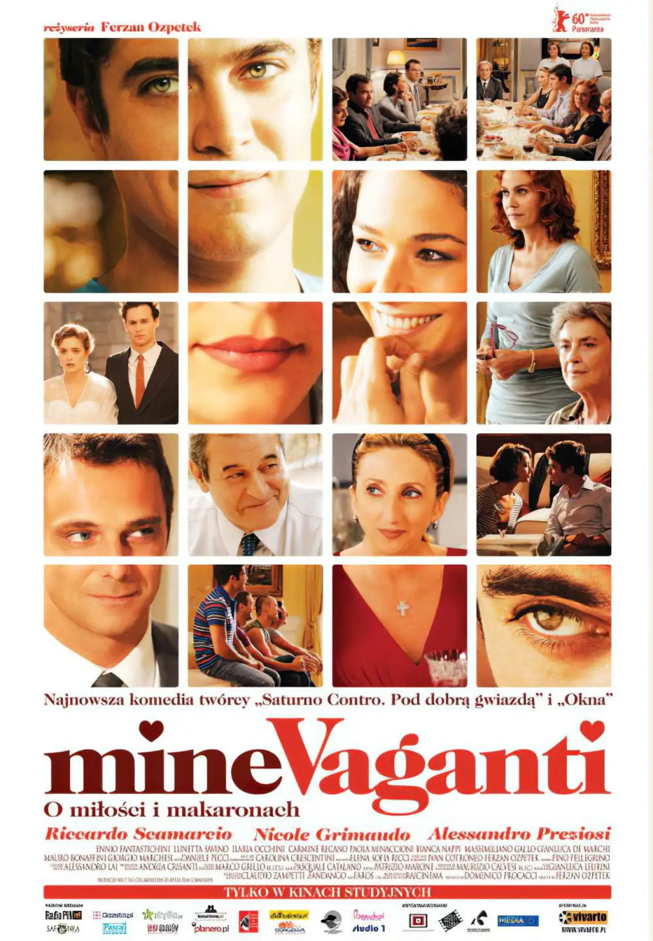 Plakat filmowy "Mine vaganti. O miłości i makaronach"