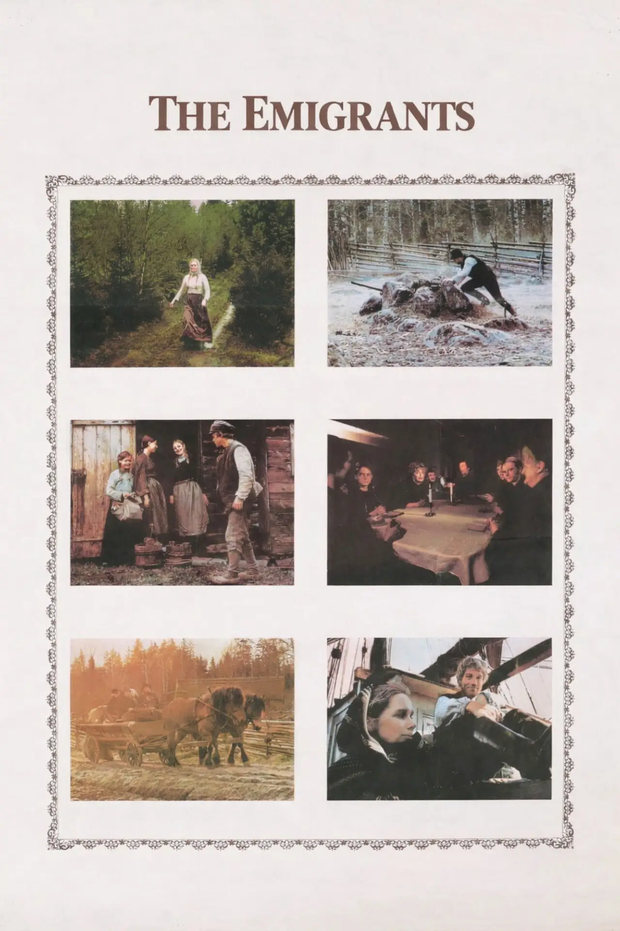Plakat filmowy "Utvandrarna"