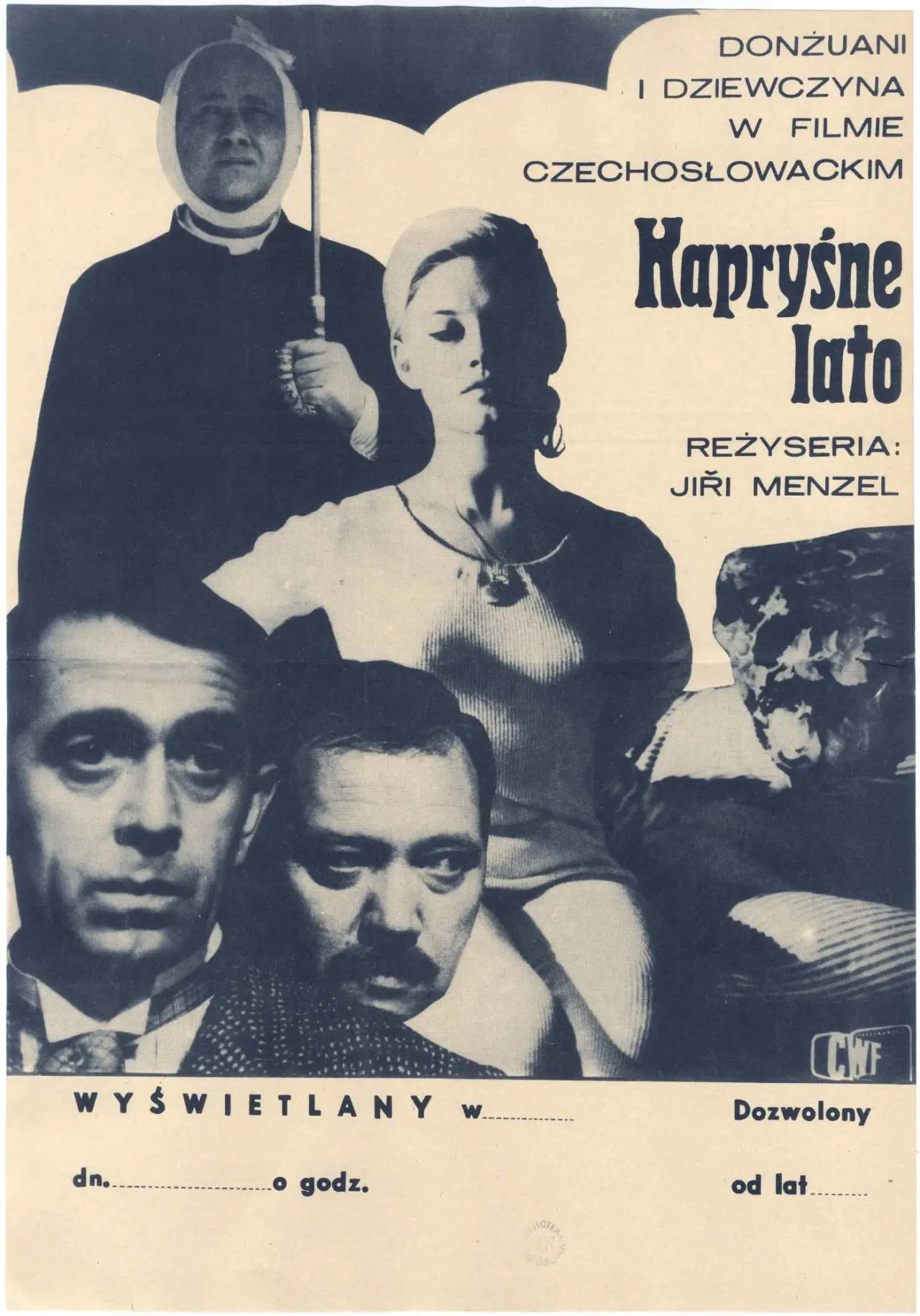 Plakat filmowy "Kapryśne lato"
