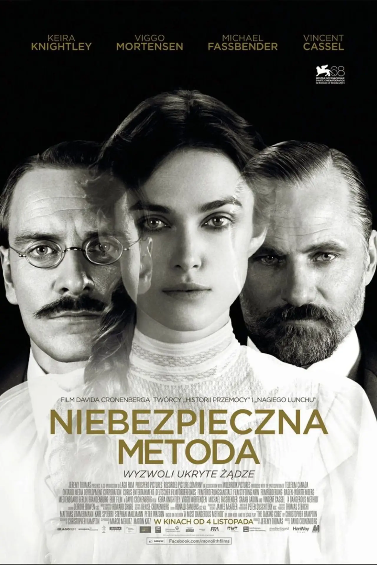 Plakat filmowy "Niebezpieczna metoda"