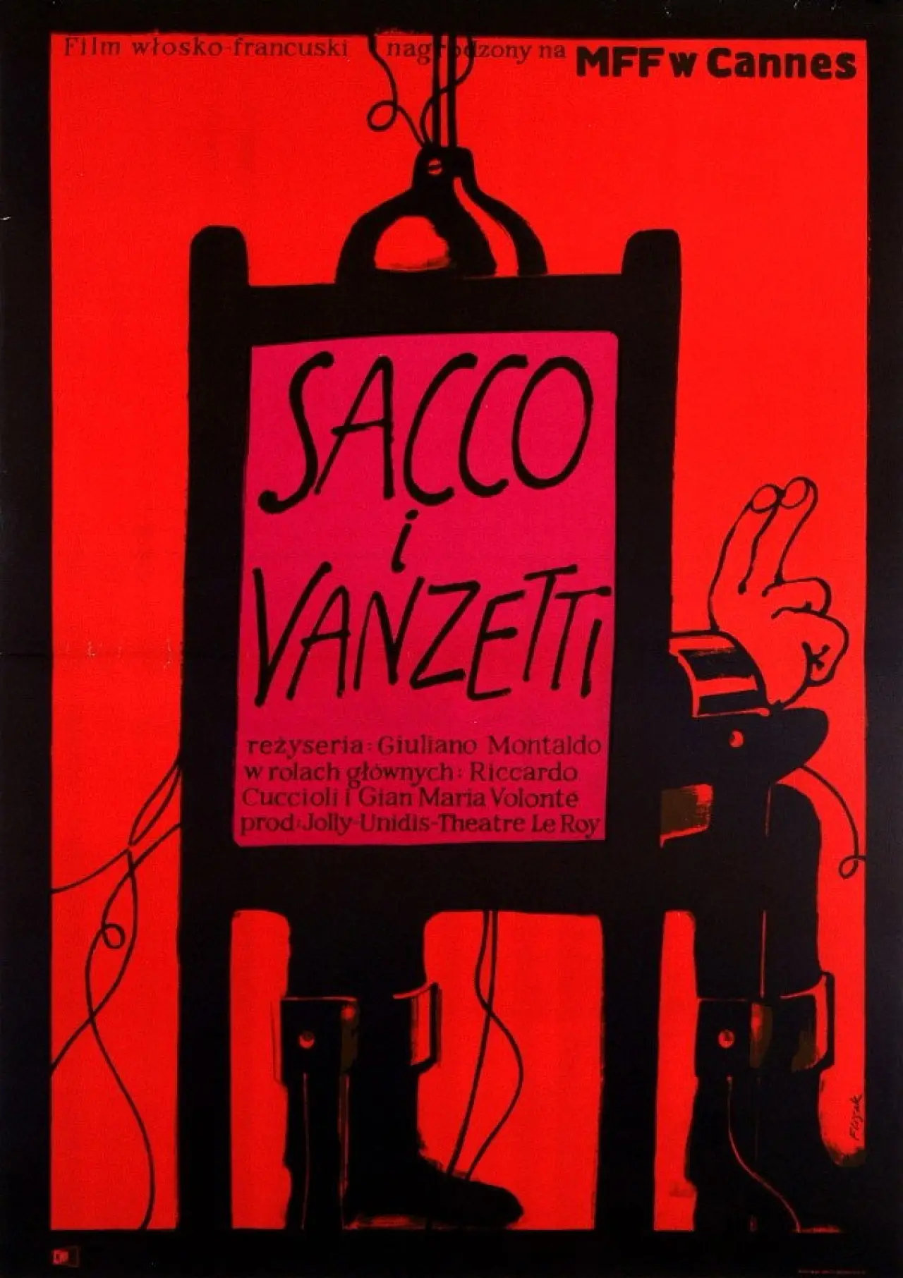Plakat filmowy "Sacco i Vanzetti"