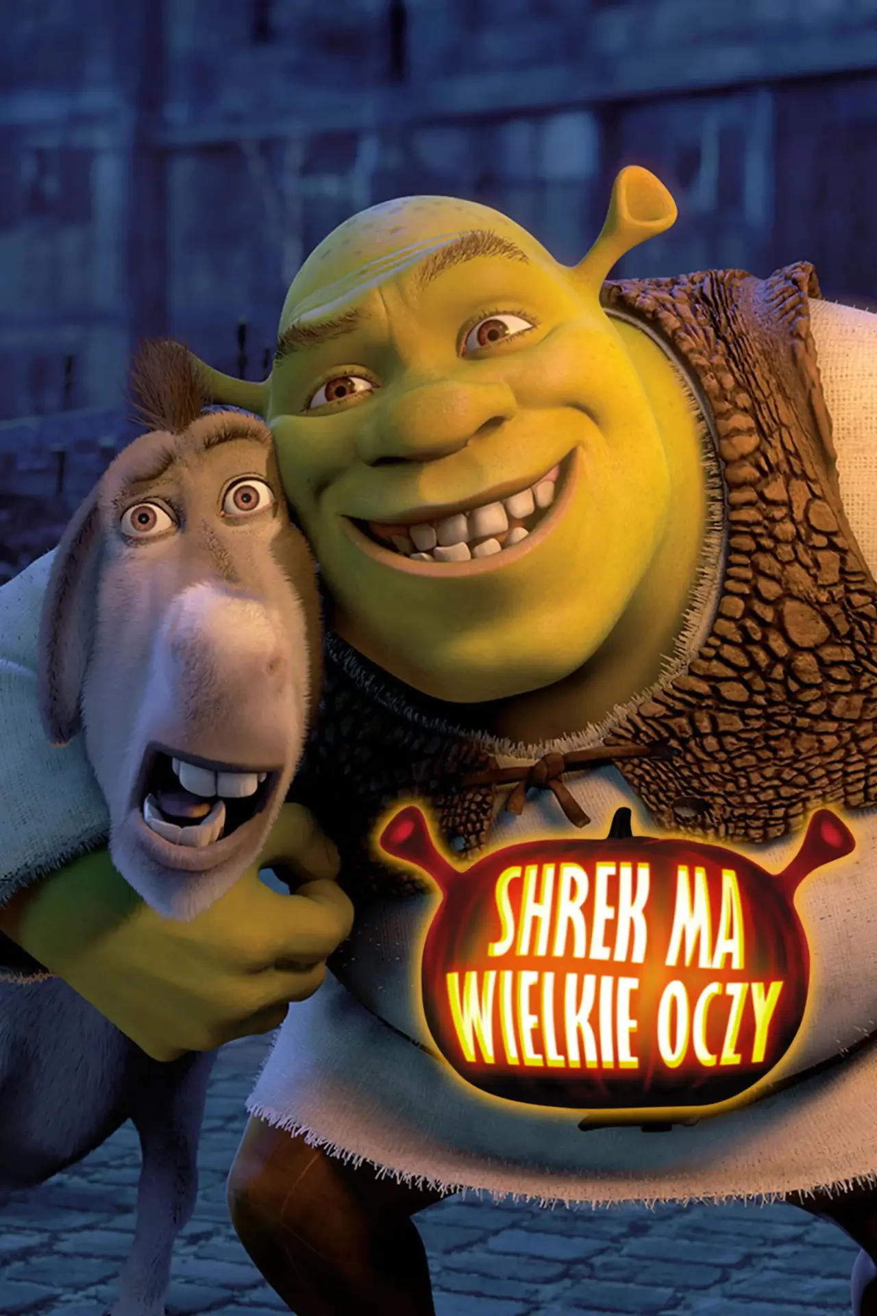 Plakat filmowy "Shrek ma wielkie oczy"