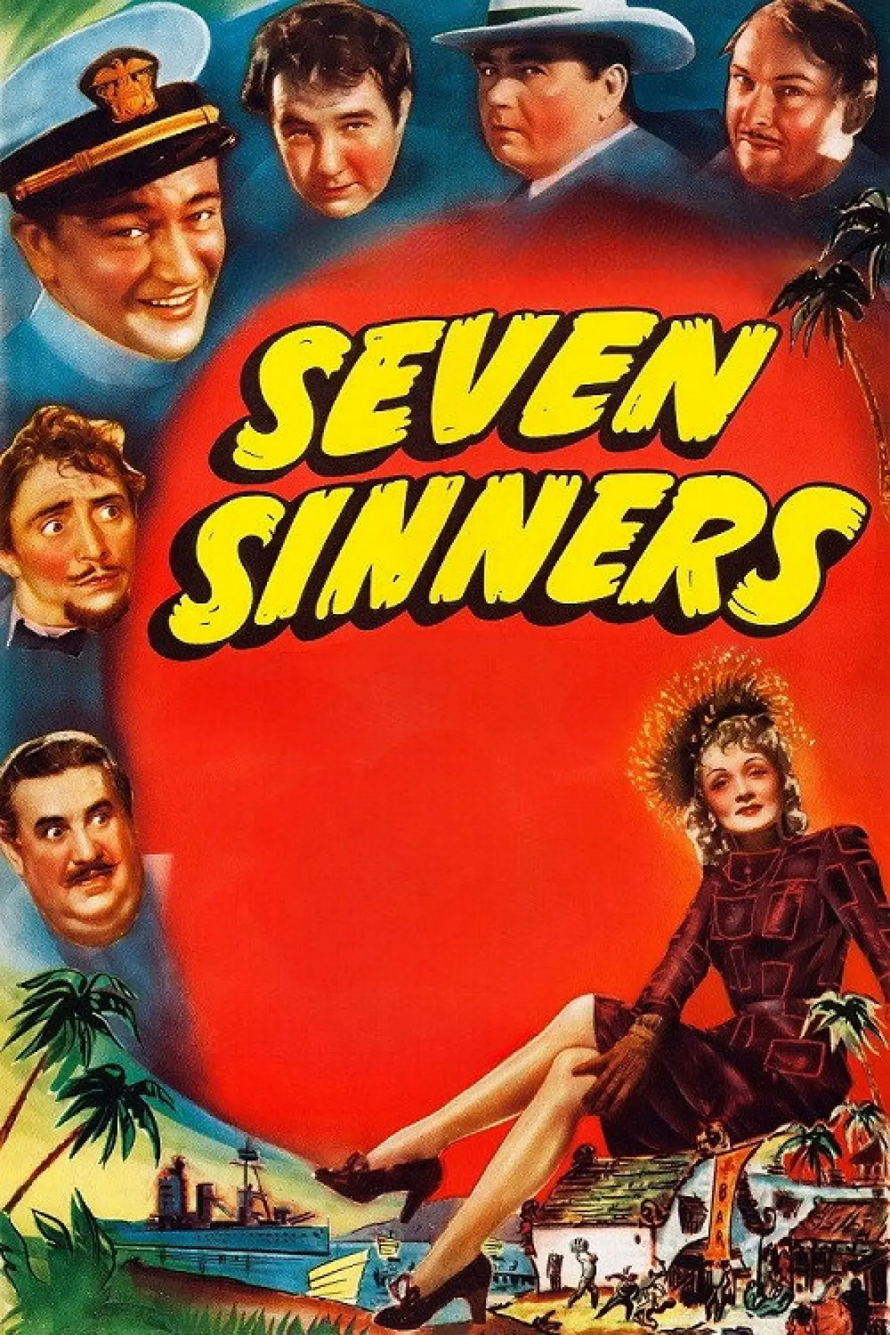 Plakat filmowy "Siedmiu grzeszników"