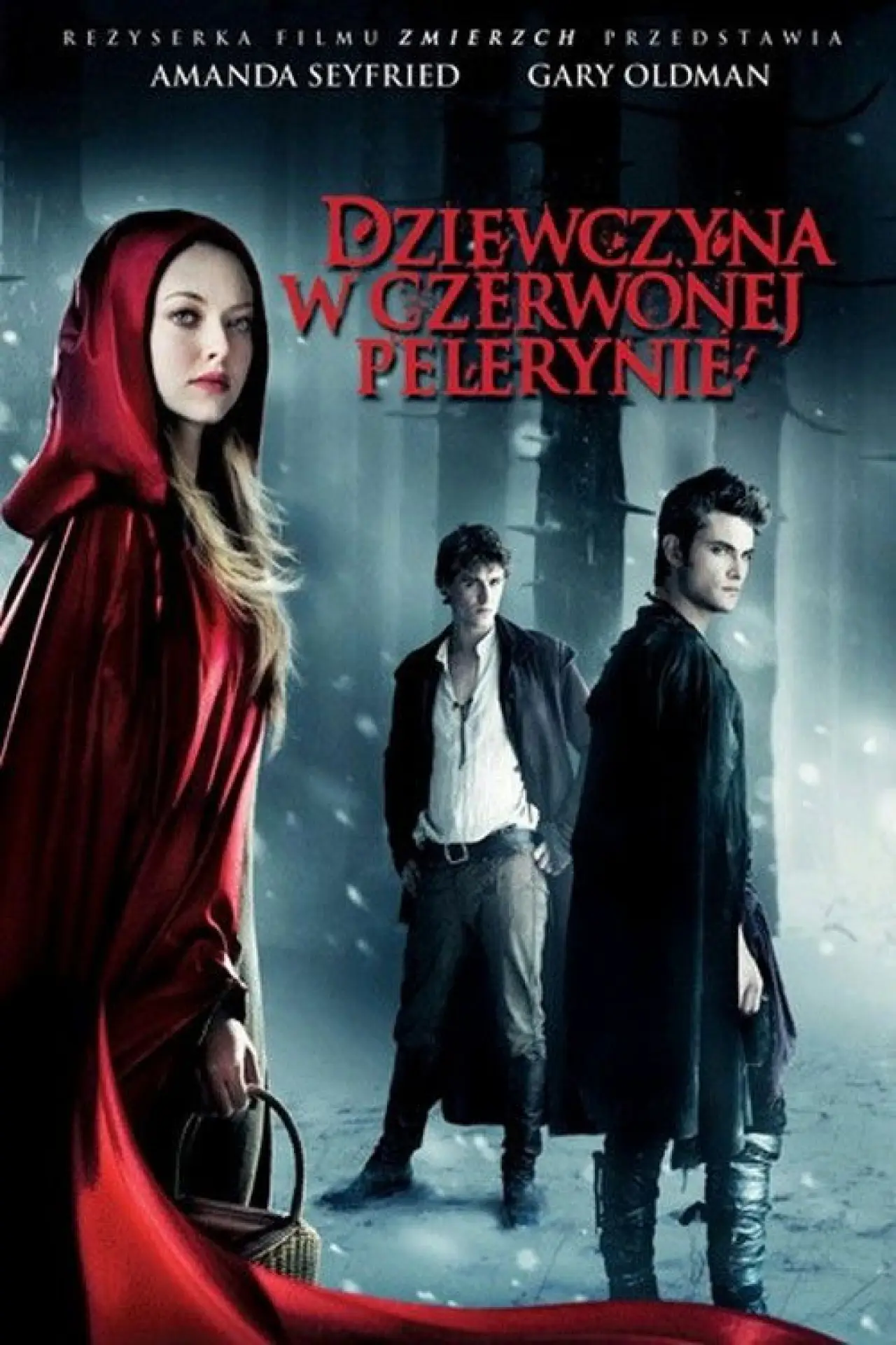 Plakat filmowy "Dziewczyna w czerwonej pelerynie"