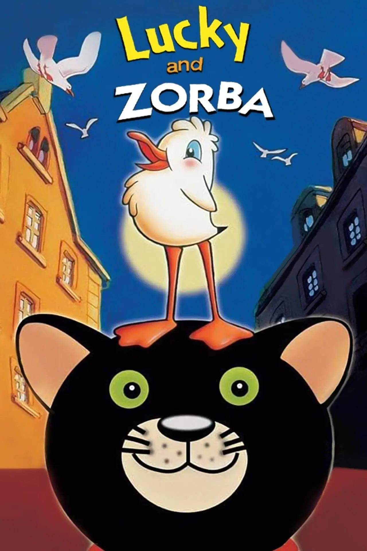 Plakat filmowy "La gabbianella e il gatto"