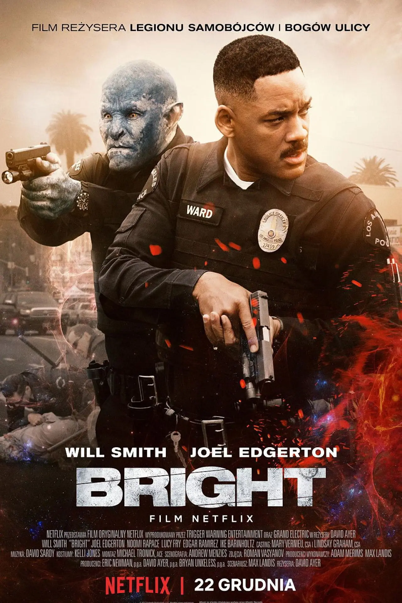 Plakat filmowy "Bright"