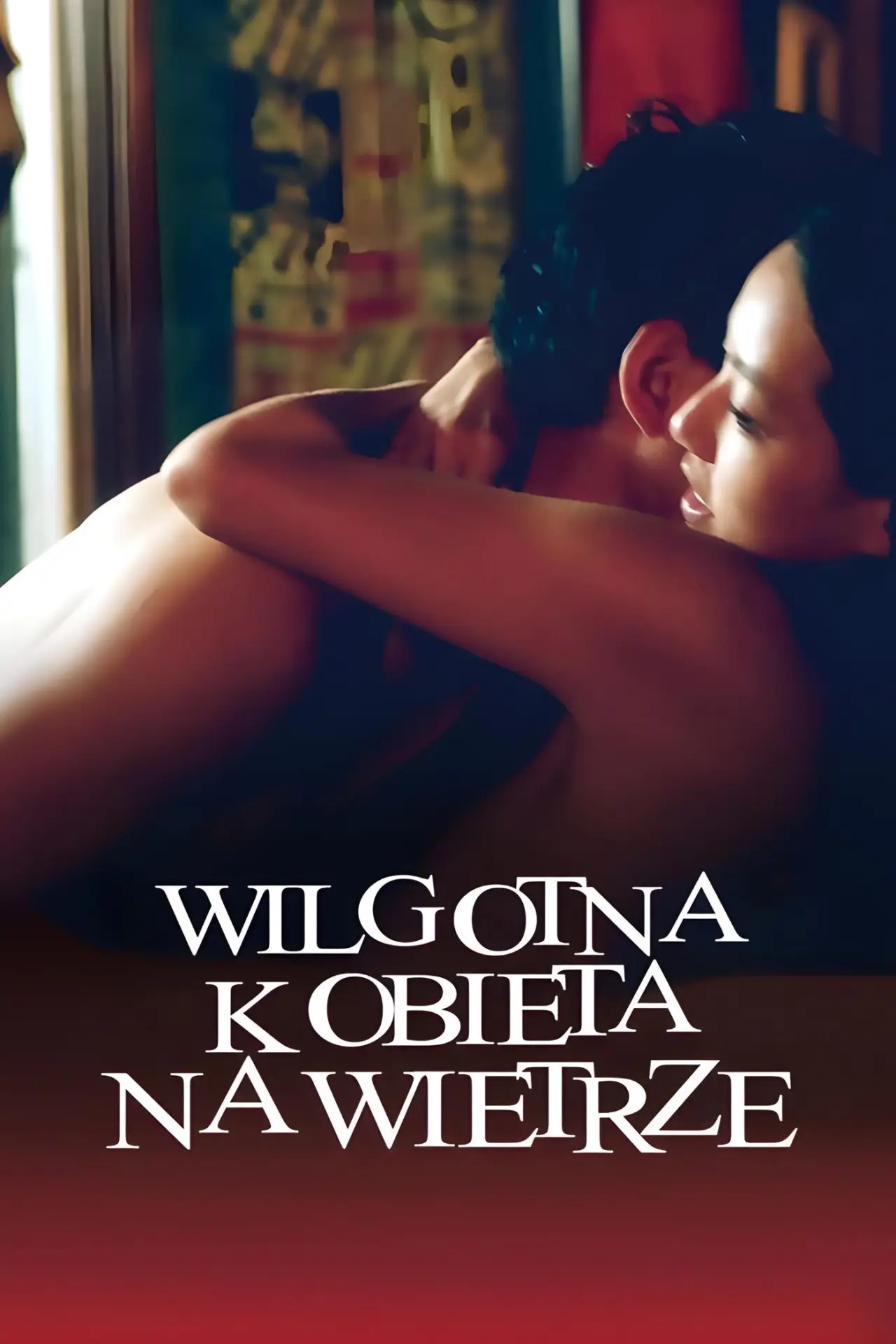 Plakat filmowy "Wilgotna kobieta na wietrze"