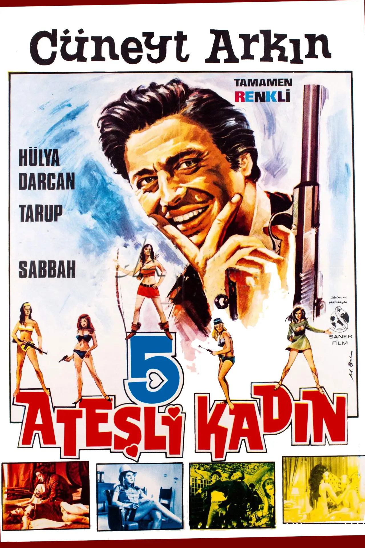 Plakat filmowy "Beş Ateşli Kadın"