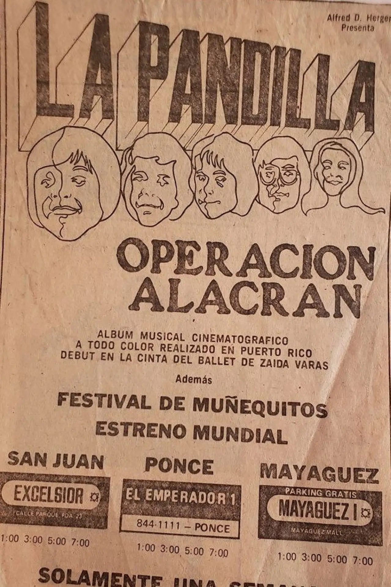 Plakat filmowy "Operación Alacrán"