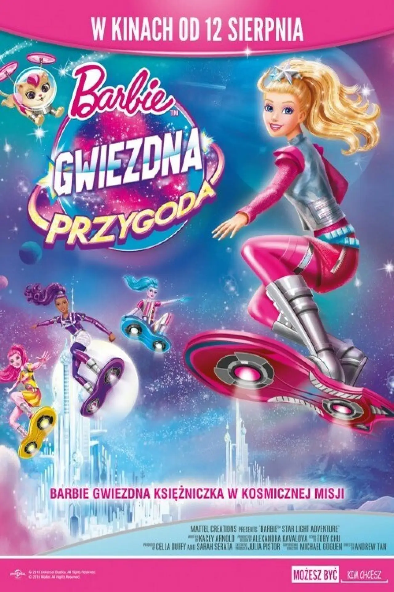 Plakat filmowy "Barbie: Gwiezdna przygoda"