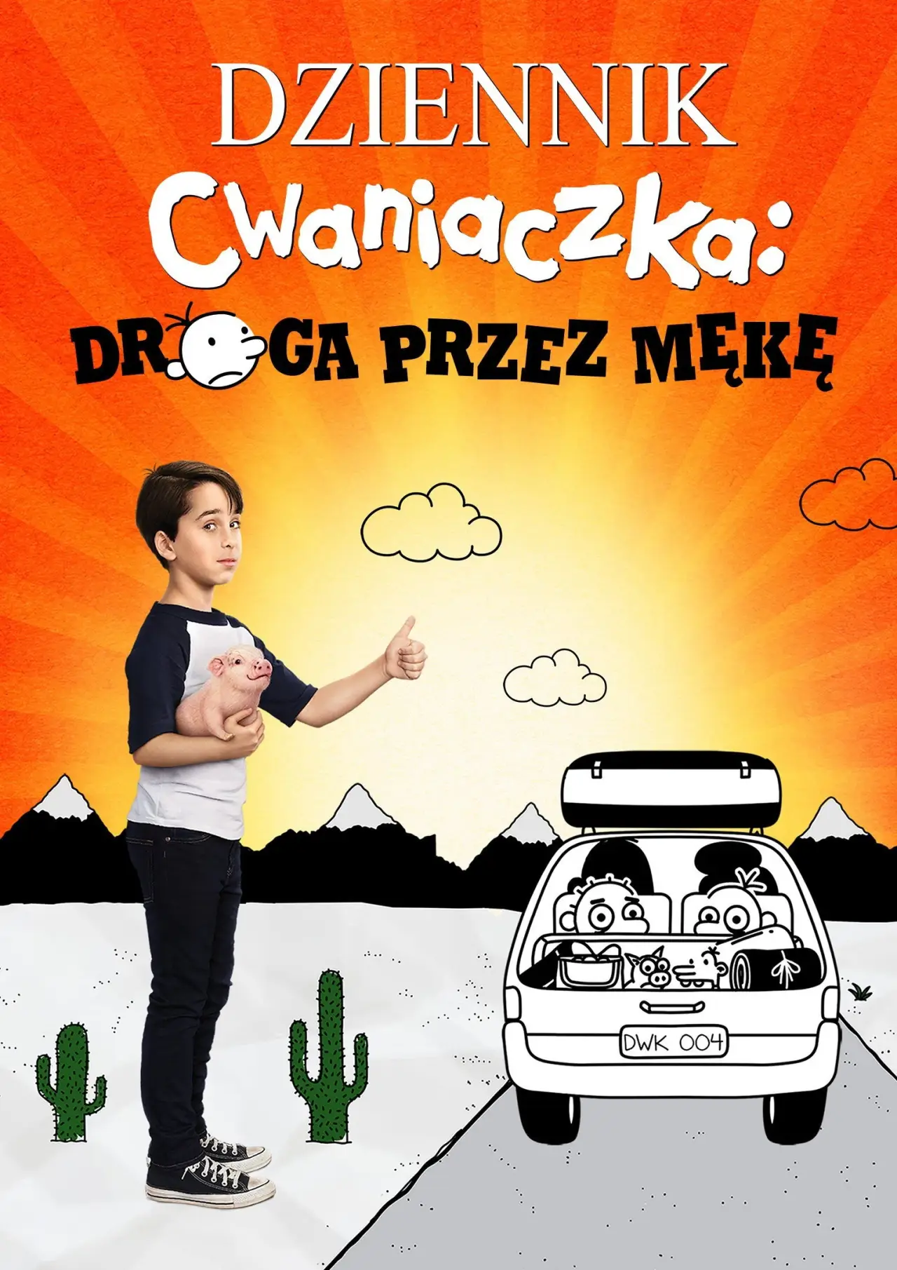Plakat filmowy "Dziennik cwaniaczka: Droga przez mękę"