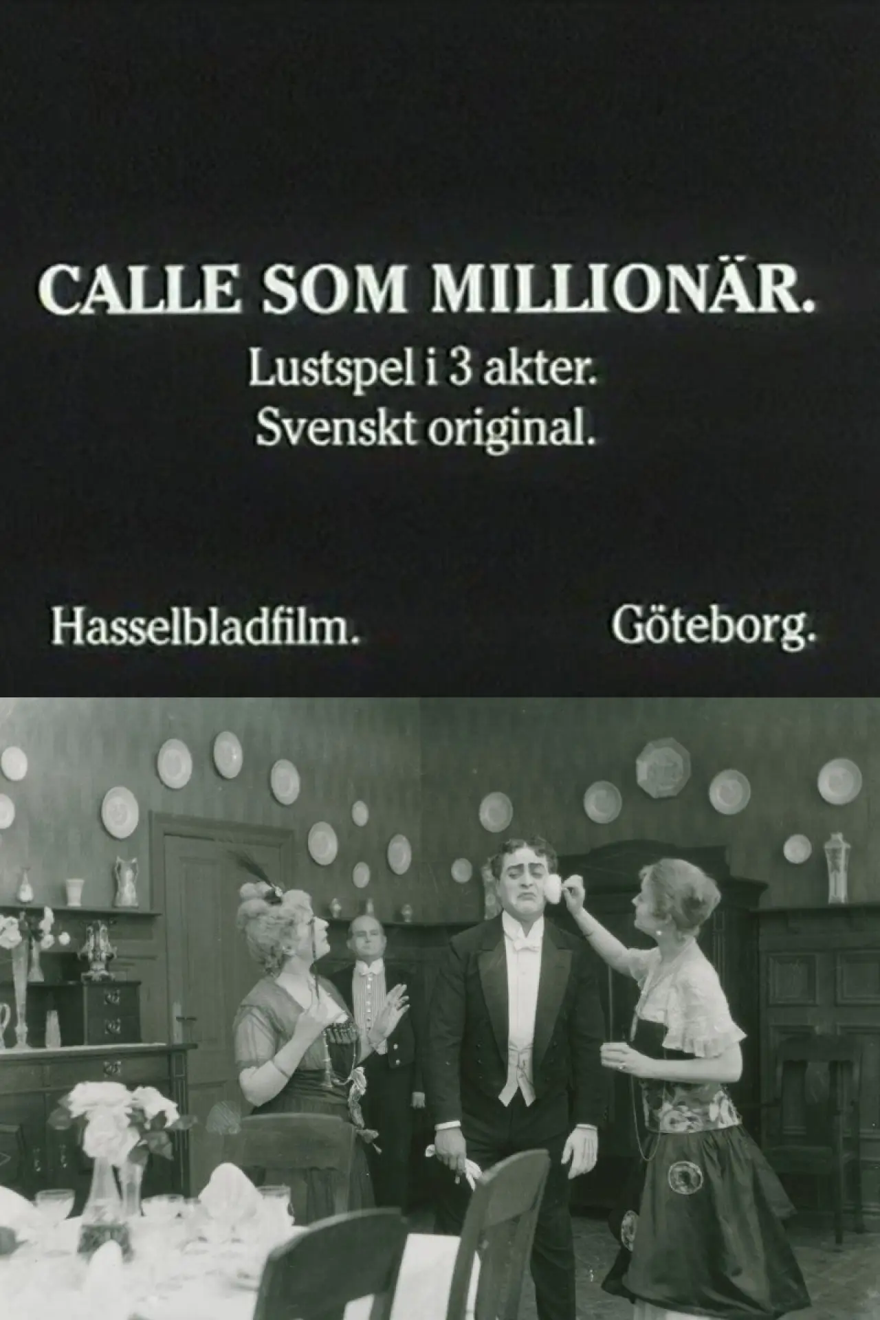 Plakat filmowy "Calle som miljonär"