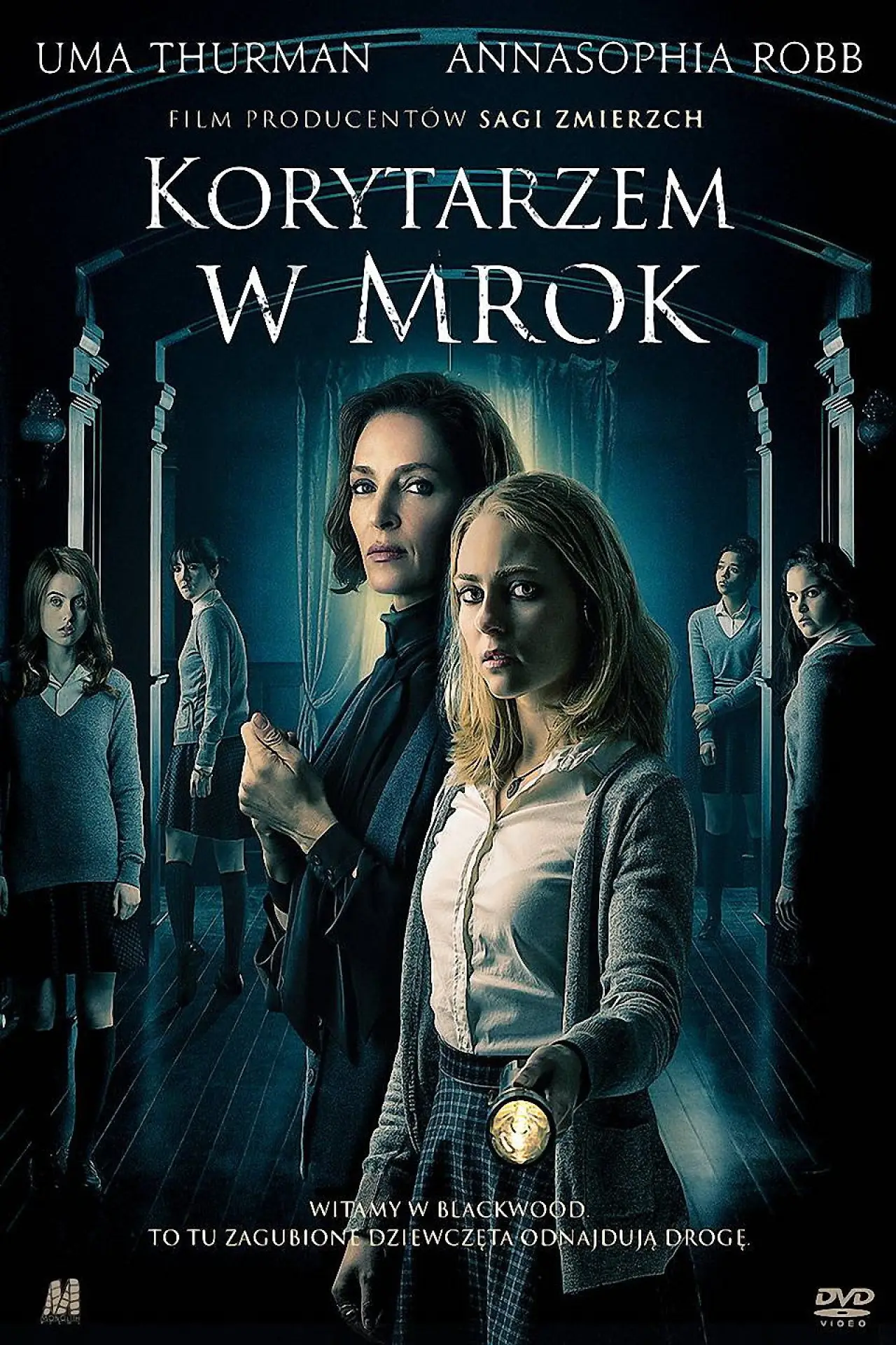 Plakat filmowy "Korytarzem w mrok"