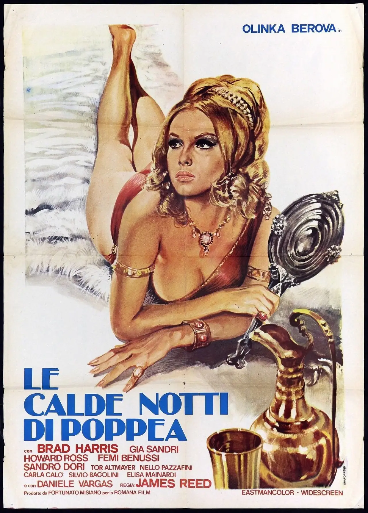 Plakat filmowy "Le calde notti di Poppea"
