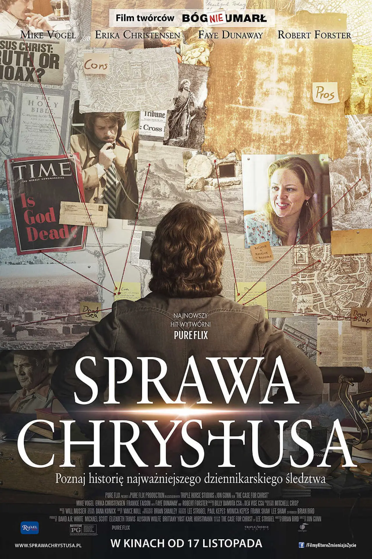 Plakat filmowy "Sprawa Chrystusa"