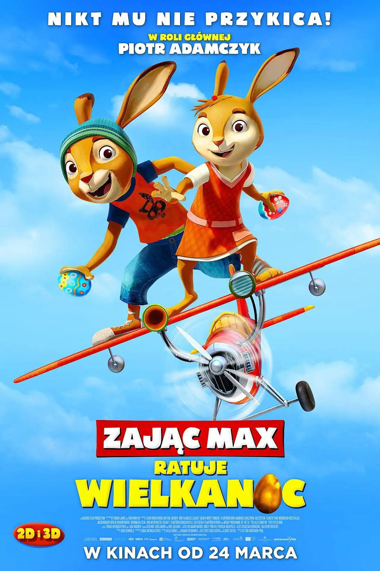 Plakat filmowy "Zając Max ratuje Wielkanoc"