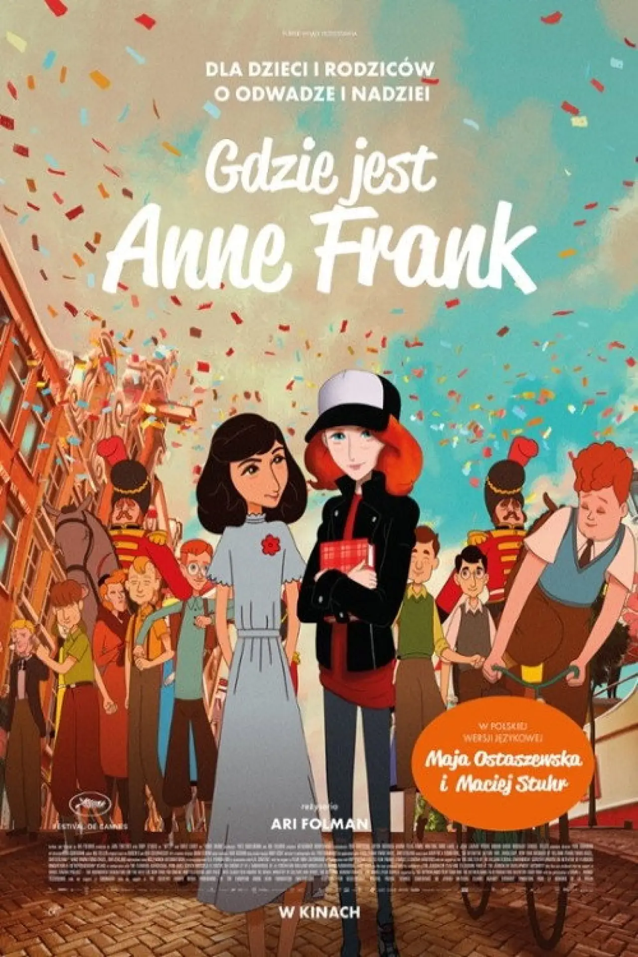 Plakat filmowy "Gdzie jest Anne Frank"