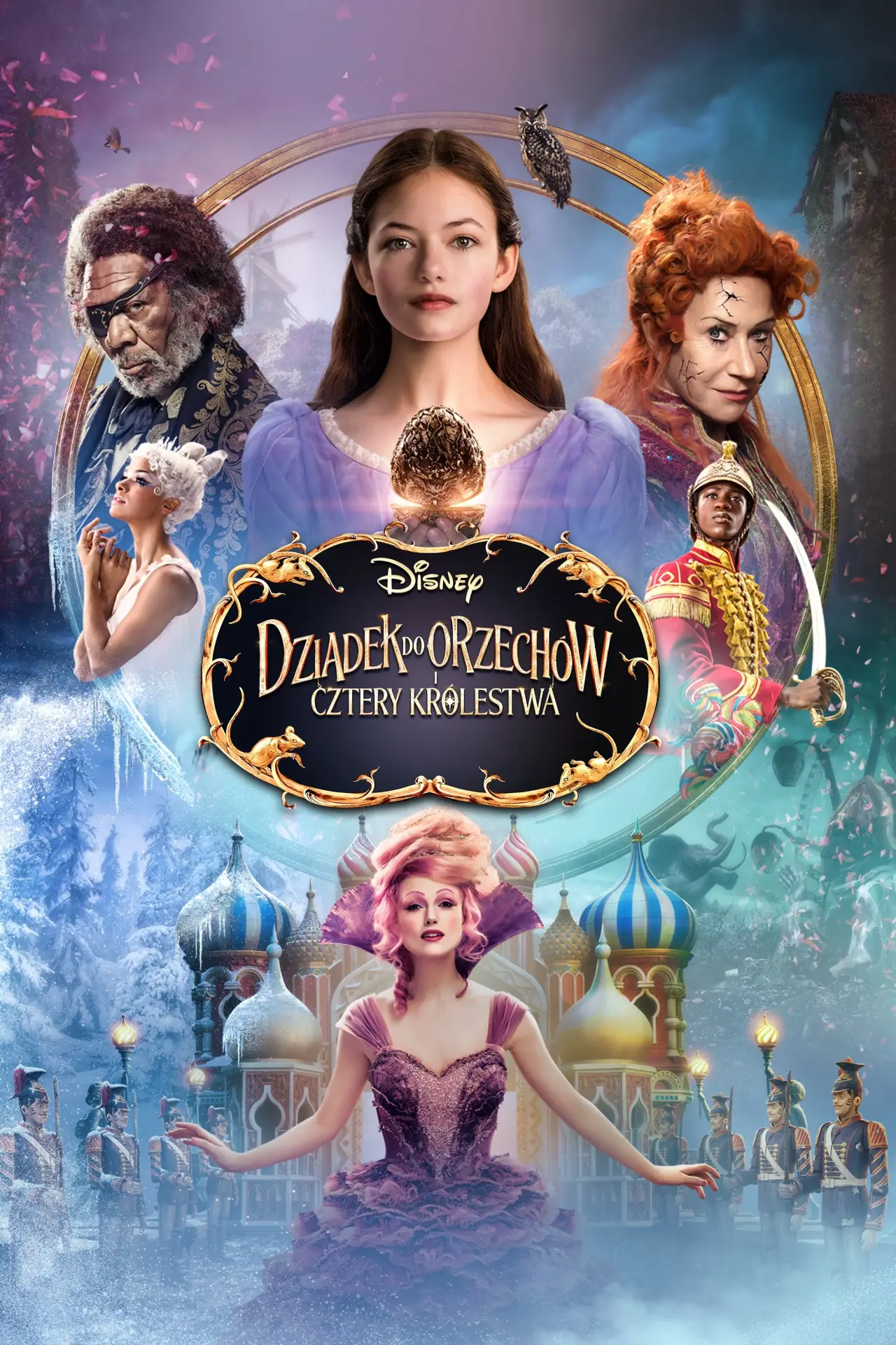 Plakat filmowy "Dziadek do orzechów i cztery królestwa"