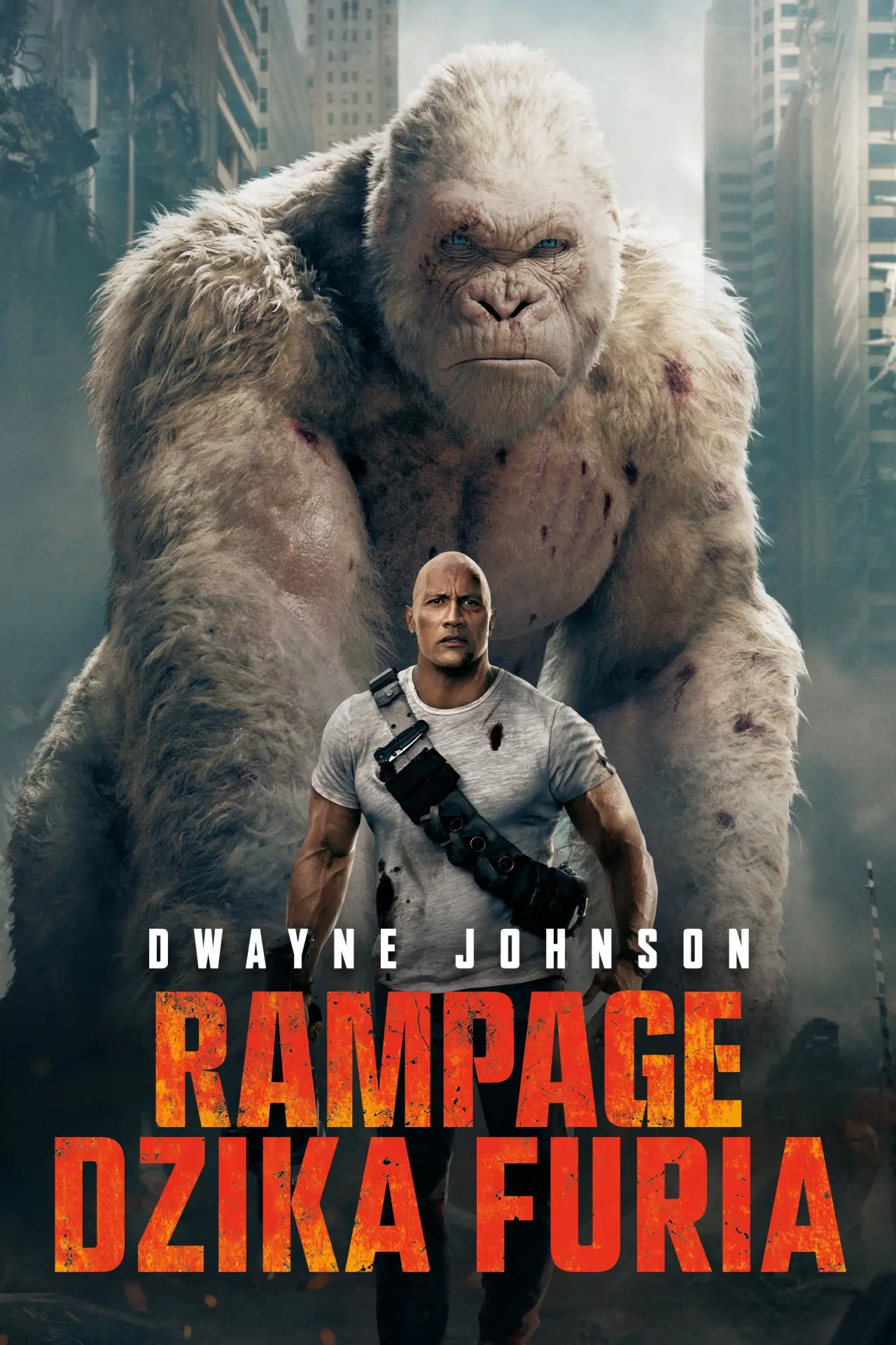 Plakat filmowy "Rampage: Dzika Furia"