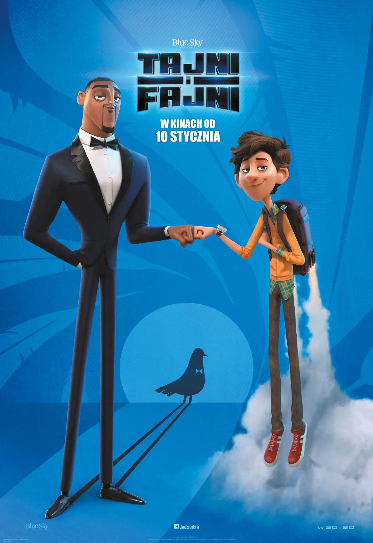Plakat filmowy "Tajni i fajni"