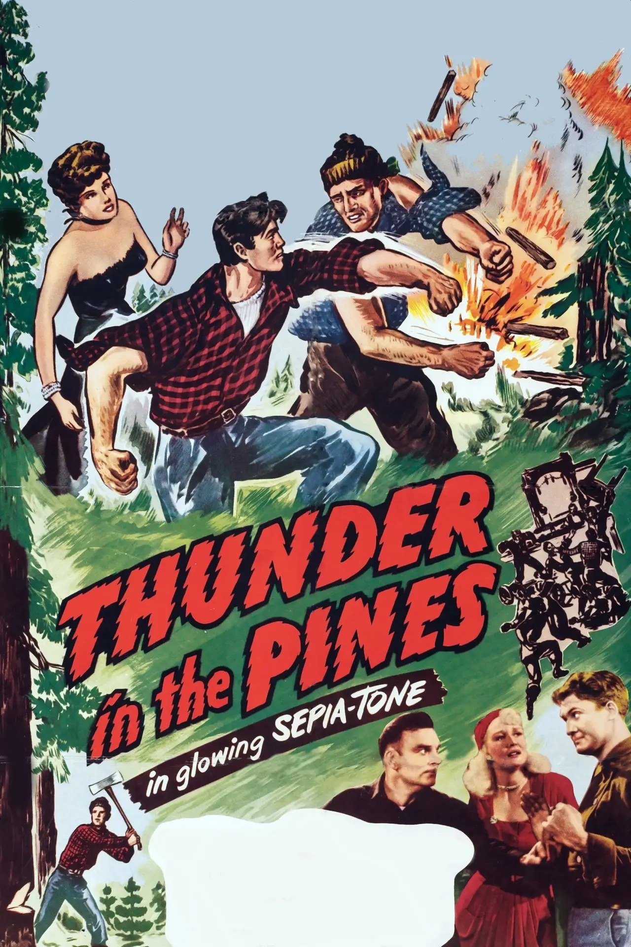 Plakat filmowy "Thunder in the Pines"