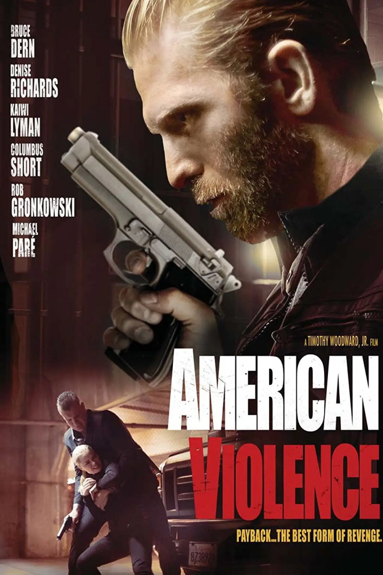 Plakat filmowy "Przemoc po amerykańsku"