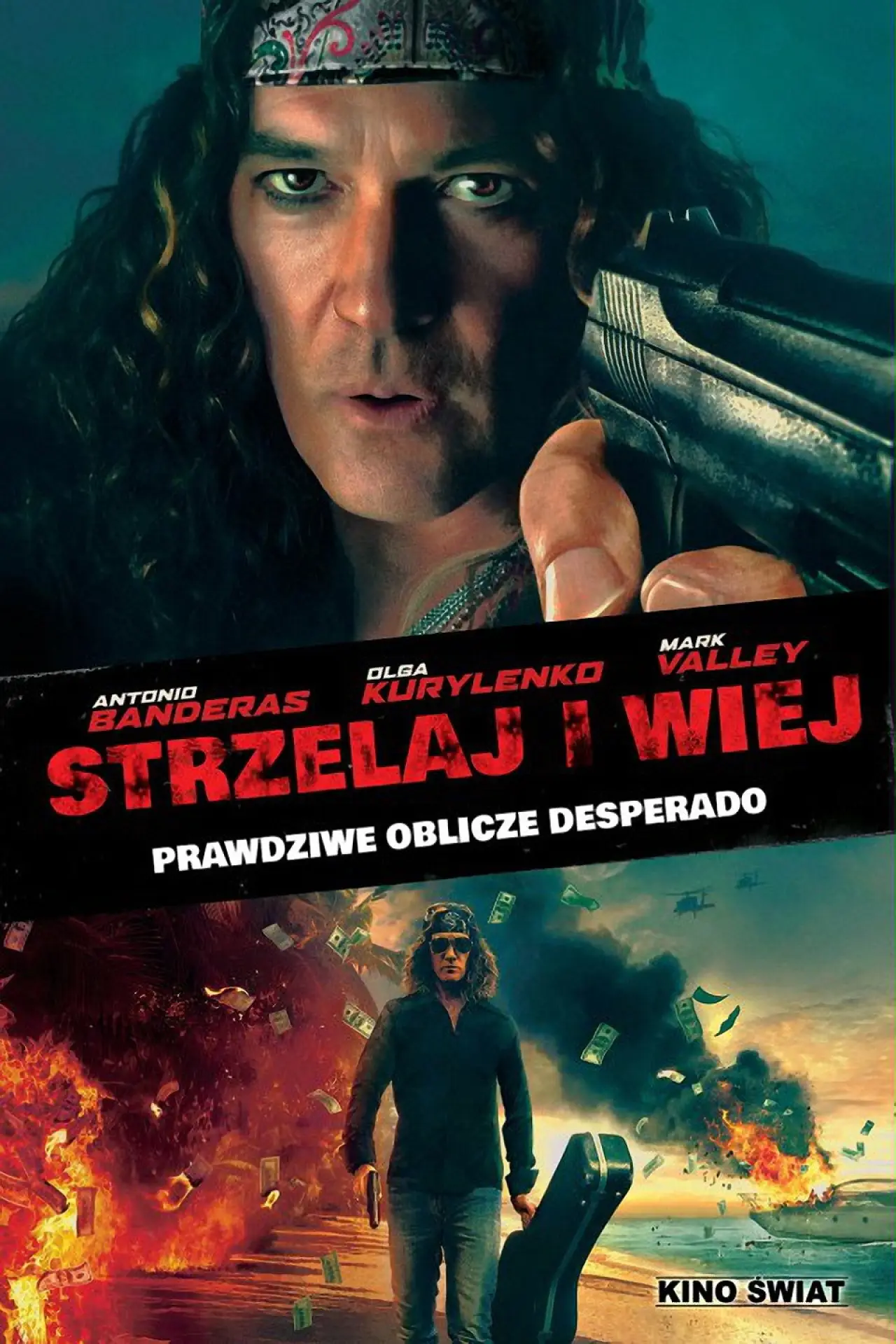 Plakat filmowy "Strzelaj i wiej"