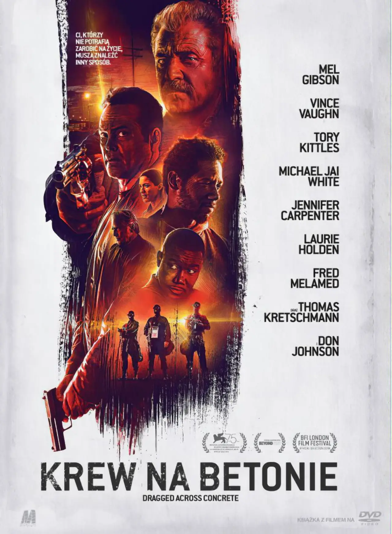 Plakat filmowy "Krew na betonie"