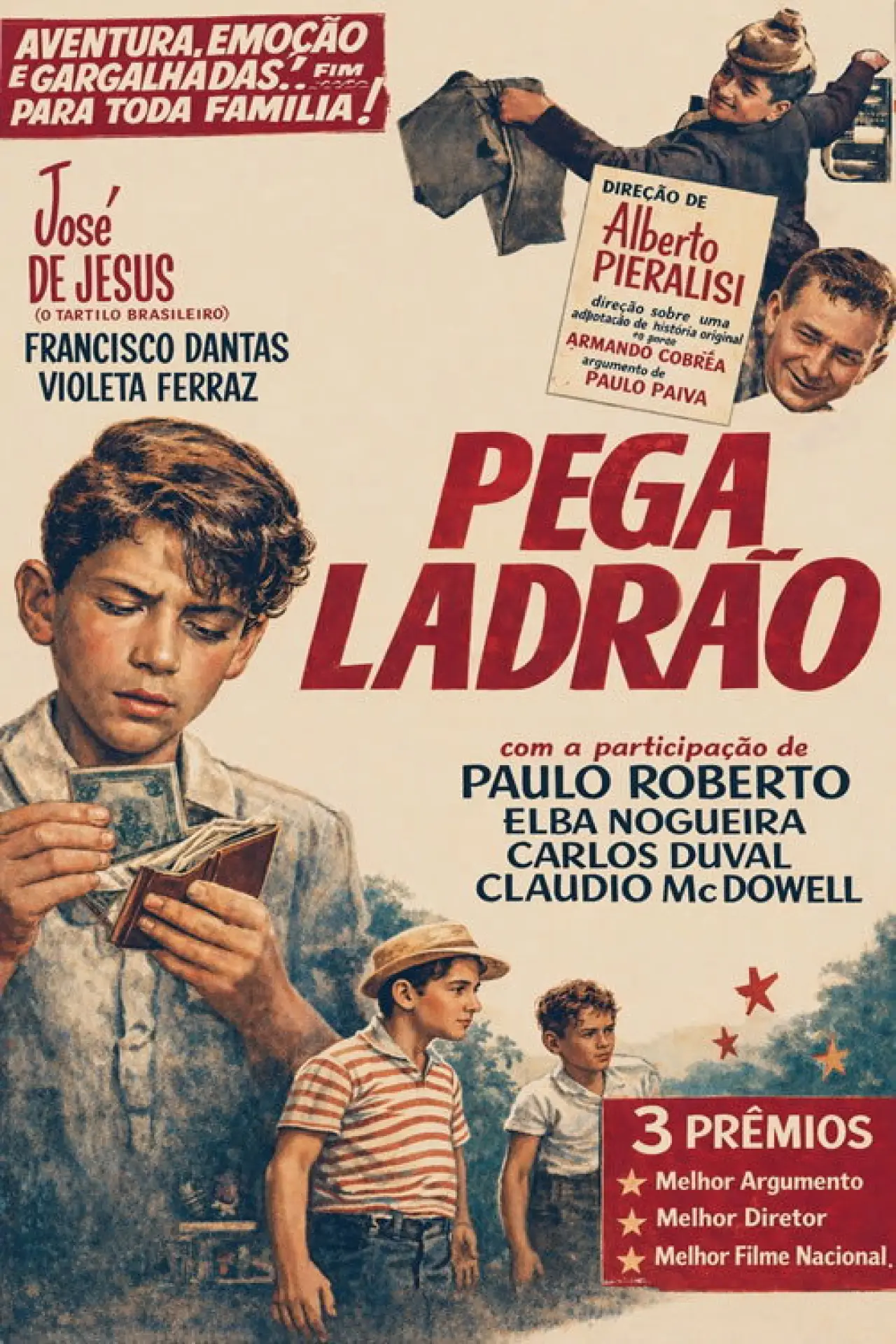 Plakat filmowy "Pega Ladrão"