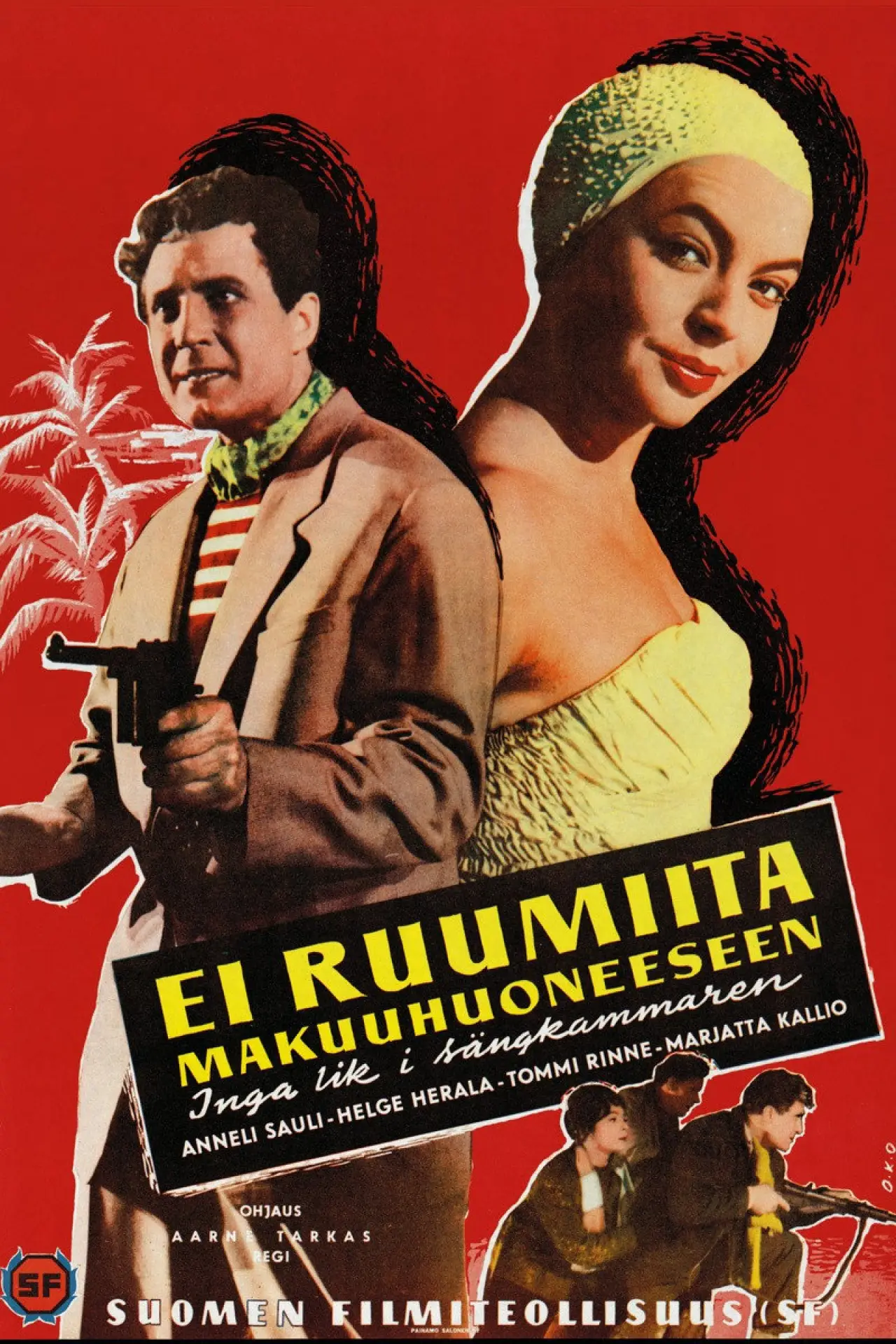 Plakat filmowy "Ei ruumiita makuuhuoneeseen"