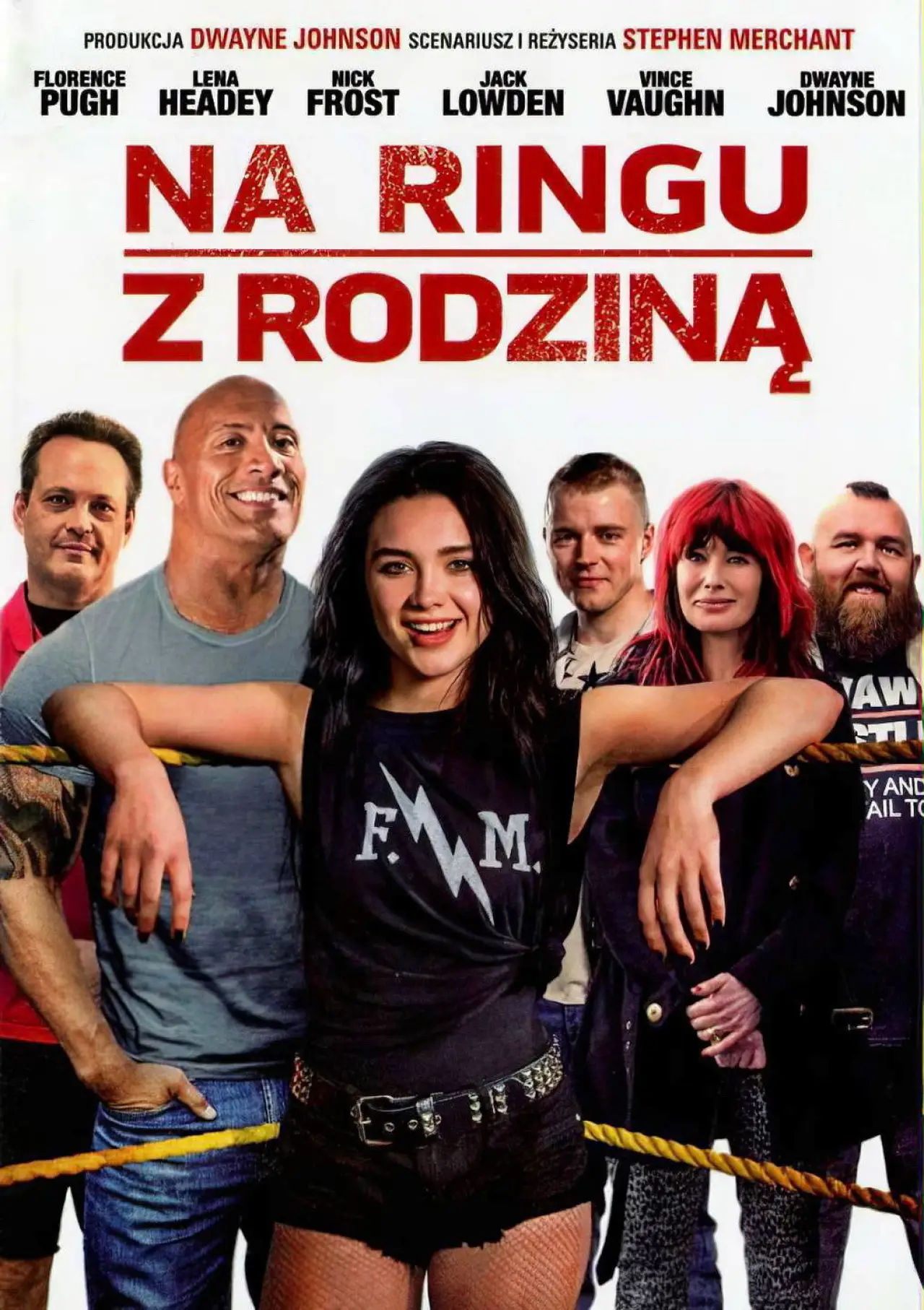 Plakat filmowy "Na ringu z rodziną"