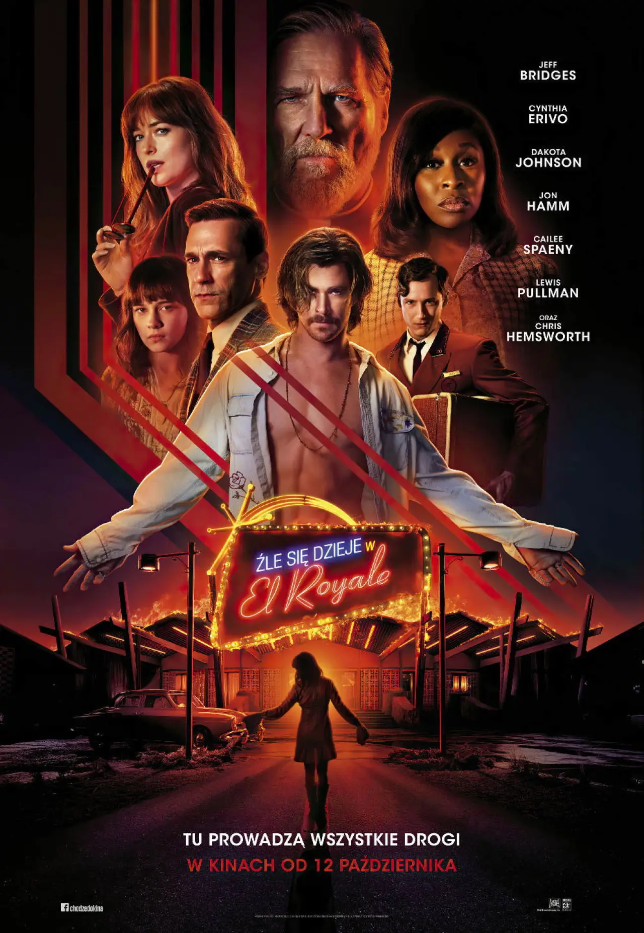 Plakat filmowy "Źle się dzieje w El Royale"