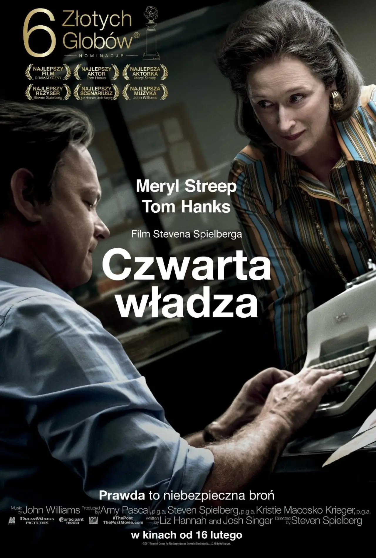 Plakat filmowy "Czwarta władza"