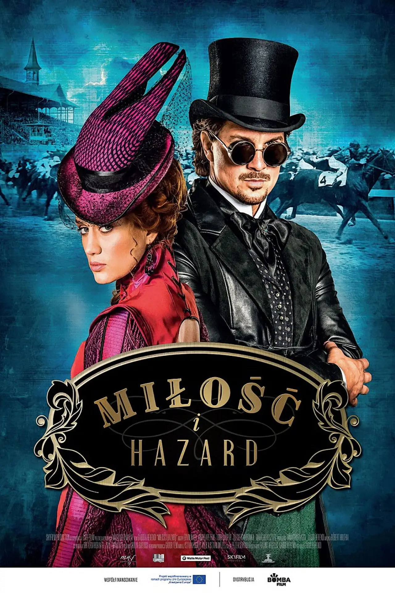 Plakat filmowy "Miłość i hazard"