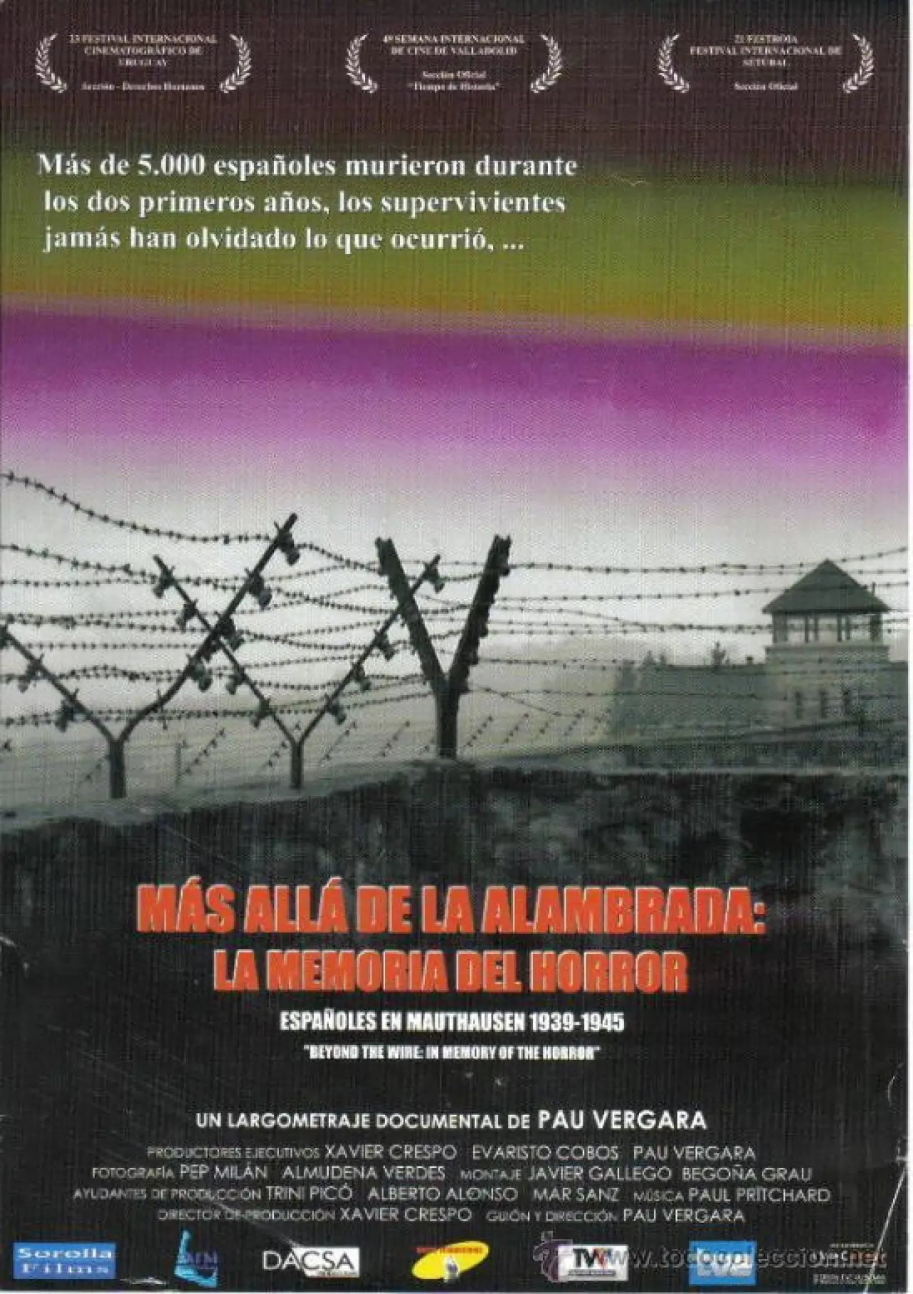 Plakat filmowy "Más allá de la alambrada: la memoria del horror"