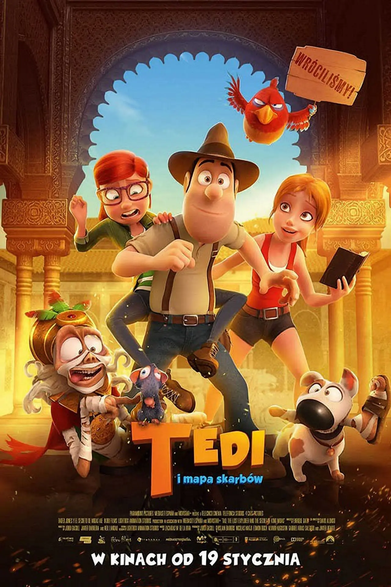 Plakat filmowy "Tedi i mapa skarbów"