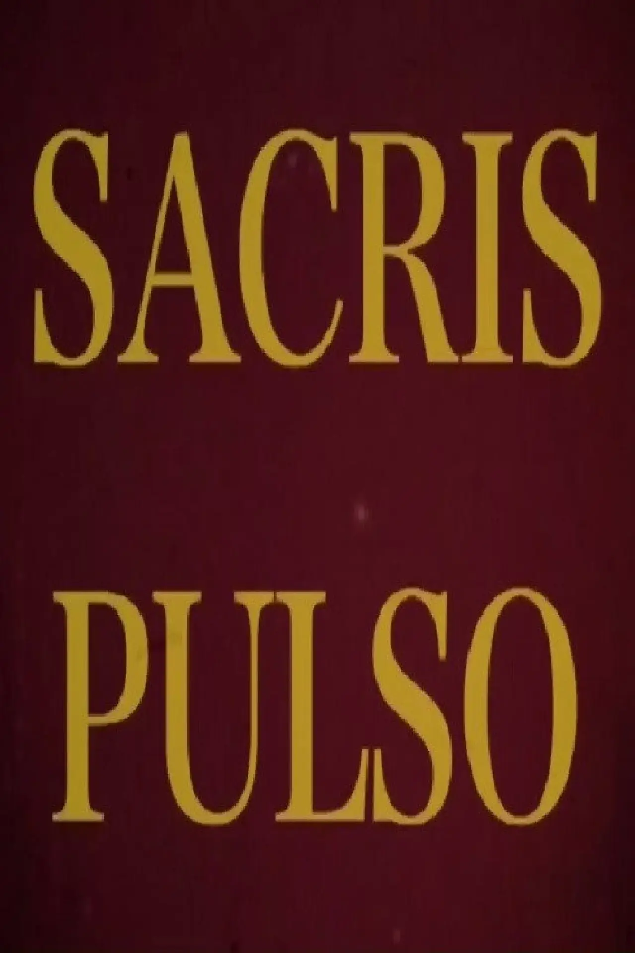 Plakat filmowy "Sacris Pulso"