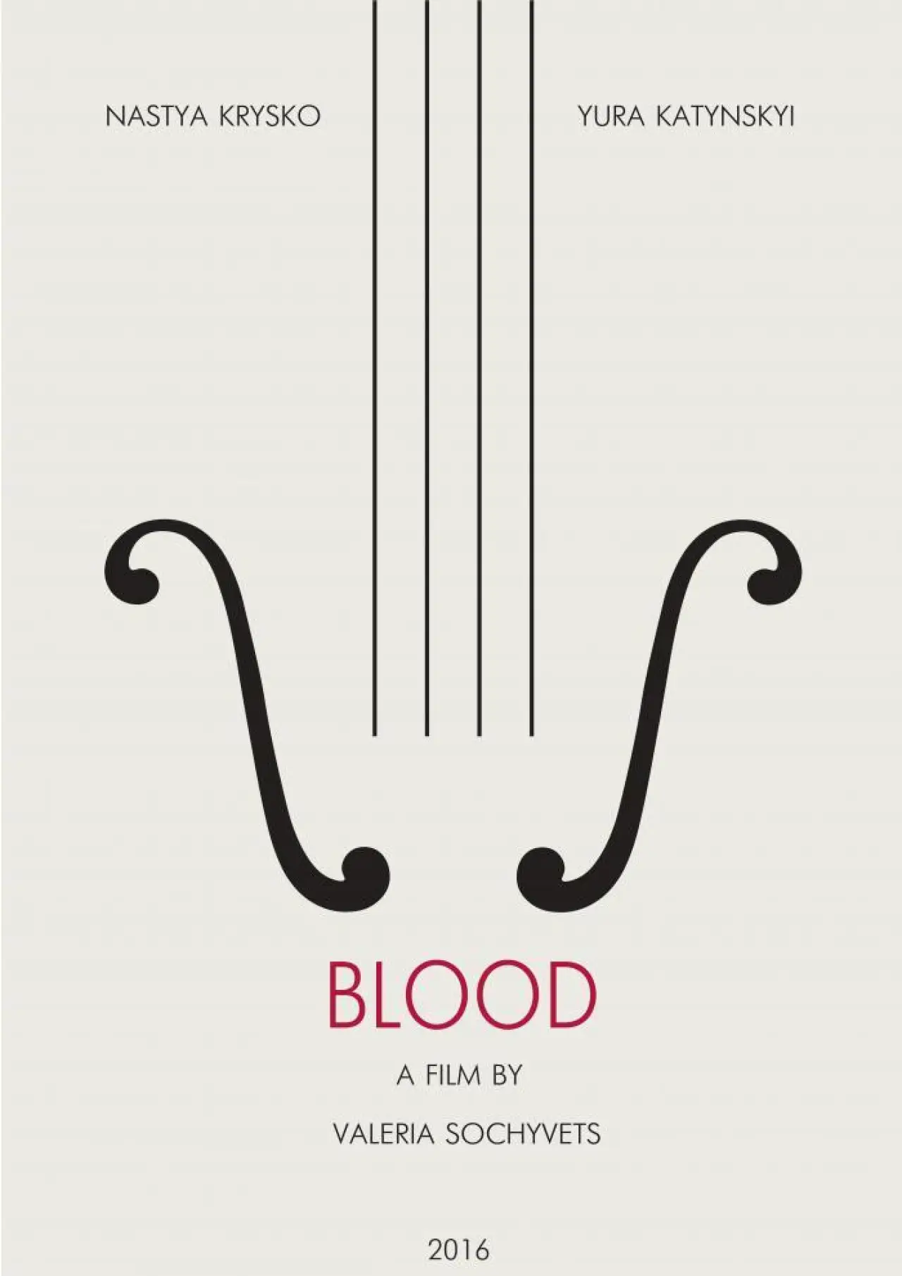 Plakat filmowy "Кров"