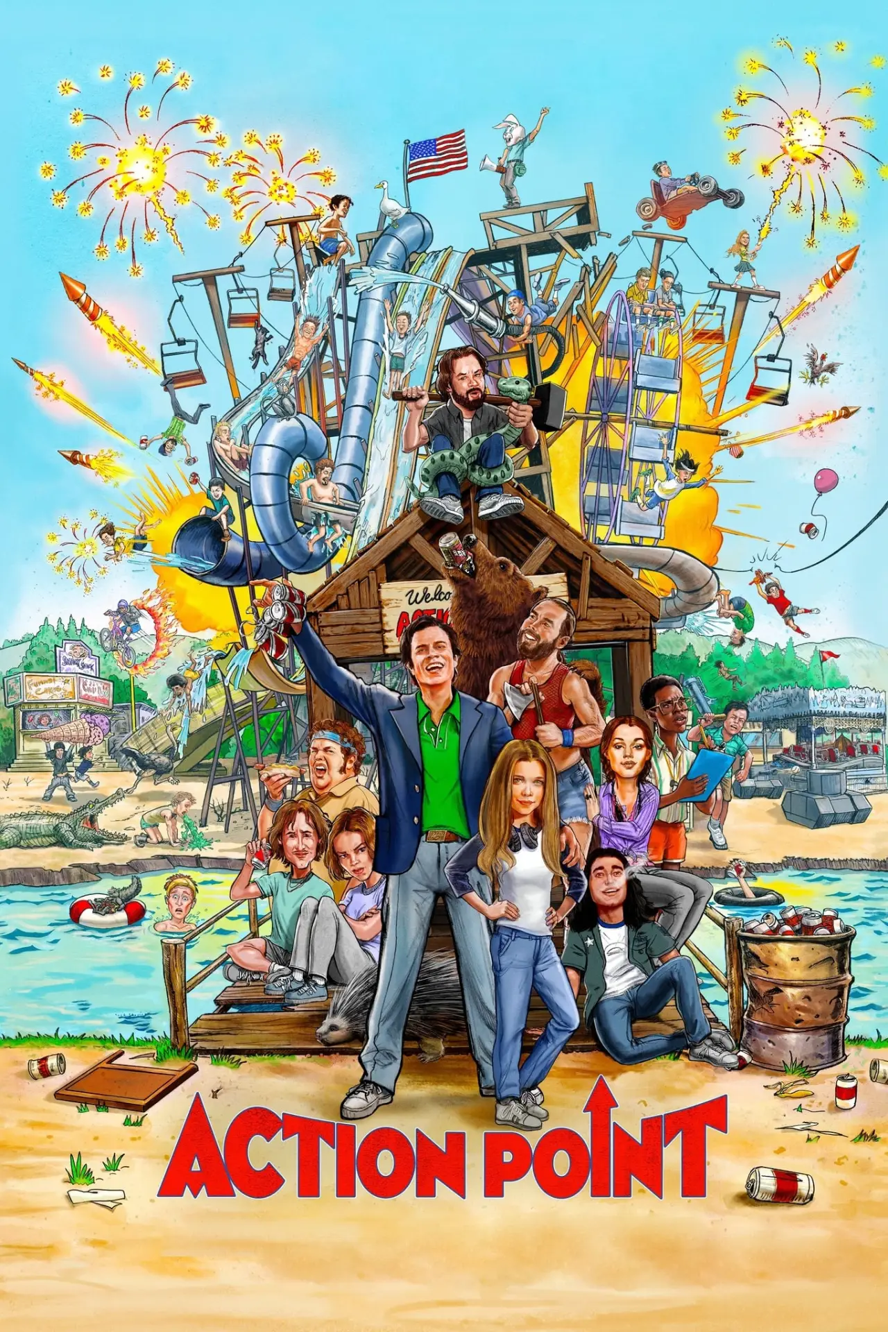 Plakat filmowy "Action Point: Park rozrywki"