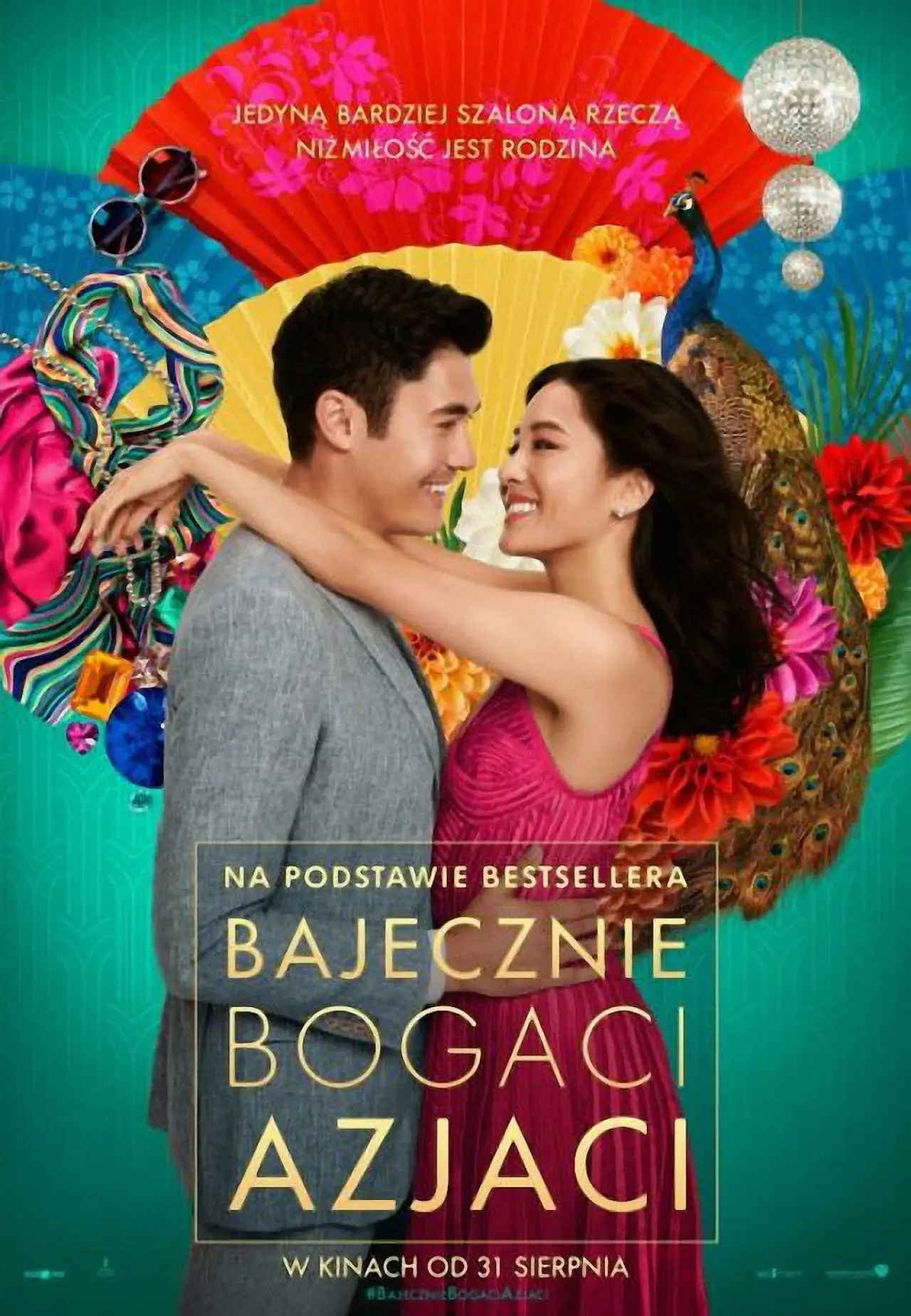 Plakat filmowy "Bajecznie bogaci Azjaci"