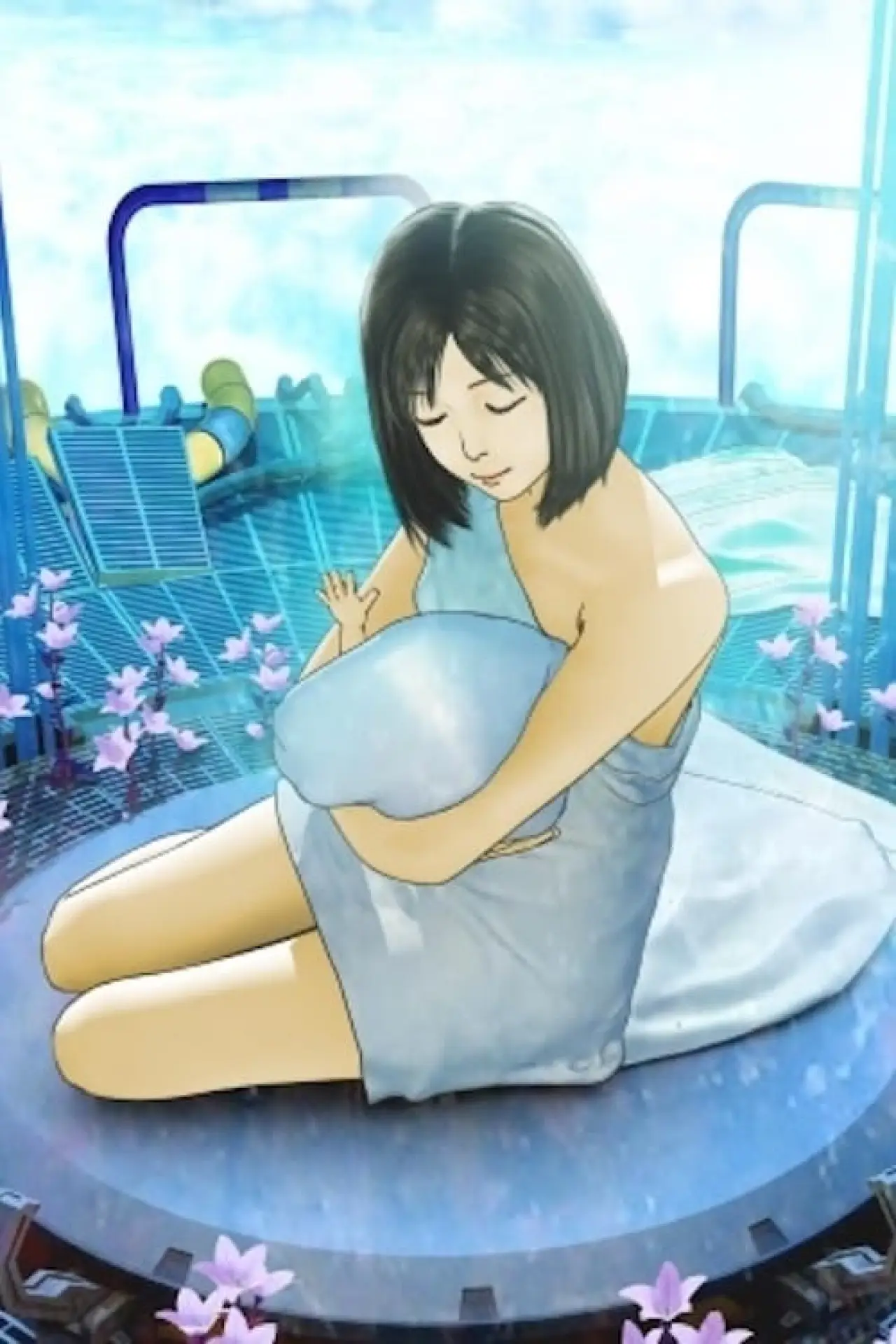 Plakat filmowy "ねむれ思い子 空のしとねに"
