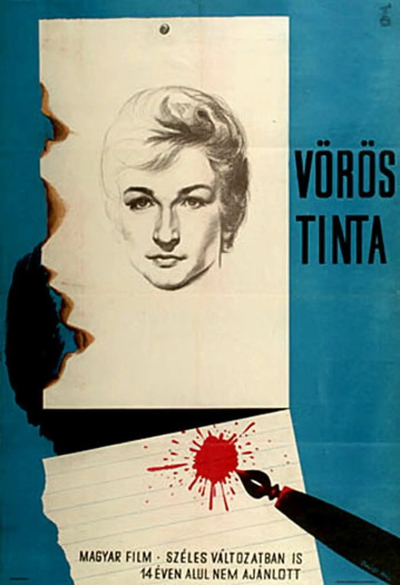 Plakat filmowy "Vörös tinta"