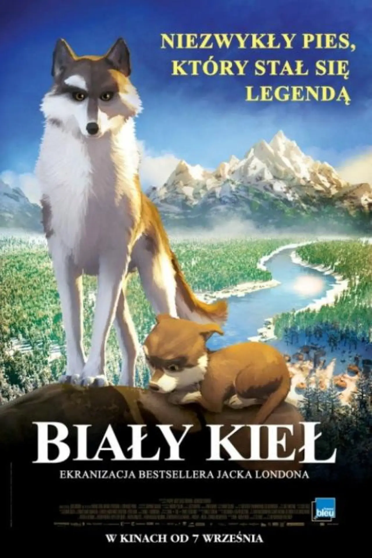 Plakat filmowy "Biały Kieł"