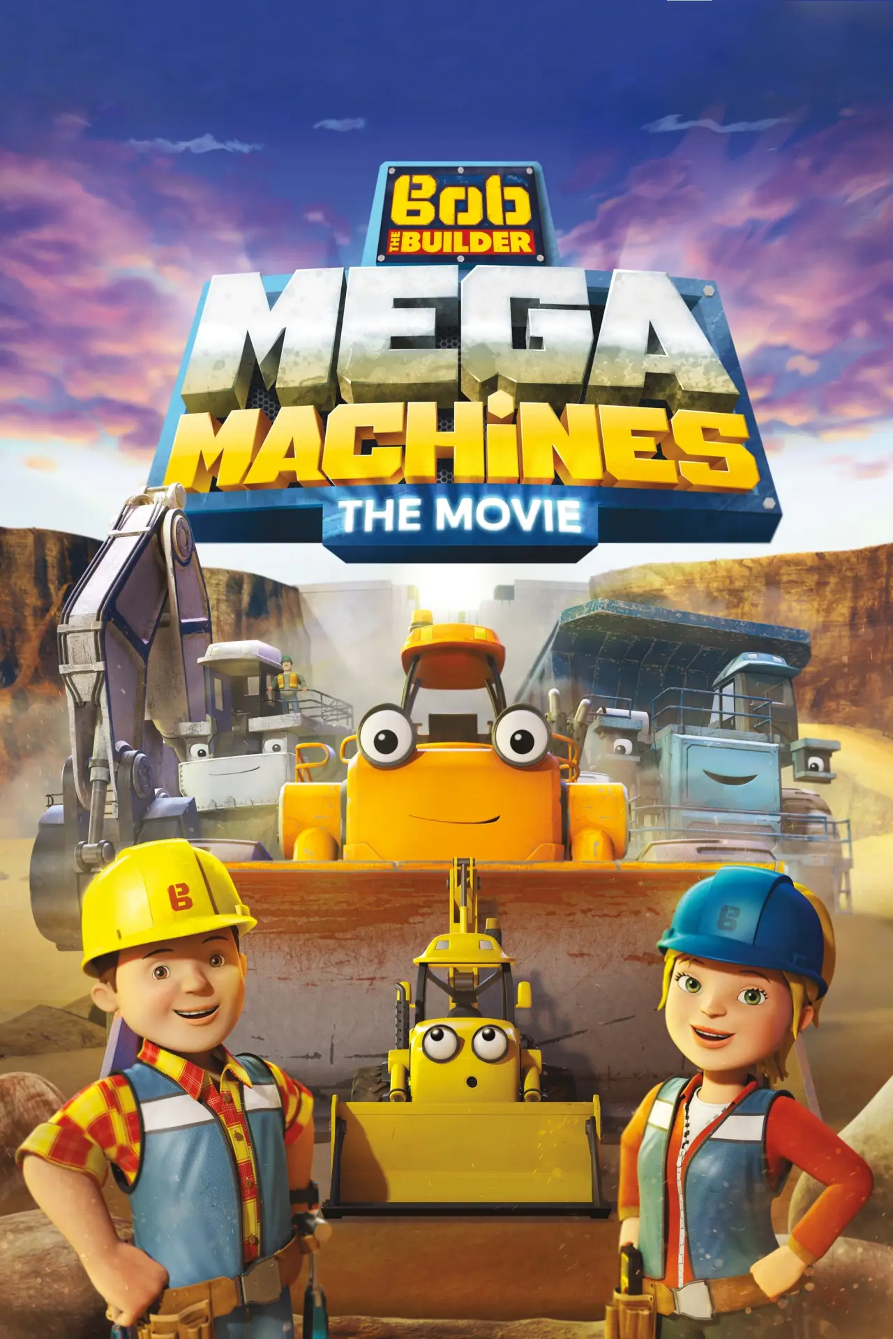 Plakat filmowy "Bob Budowniczy: Mega Pojazdy"