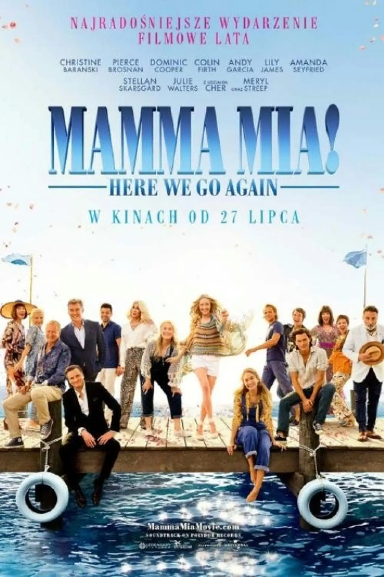 Plakat filmowy "Mamma Mia! Here We Go Again"
